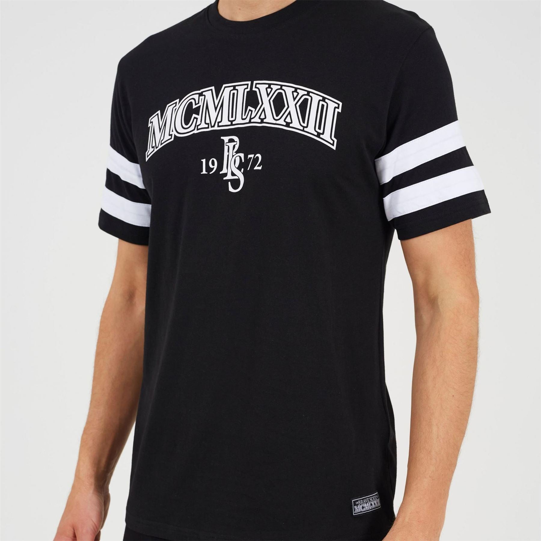 Brave Soul Mens Contrast Stripe Co od