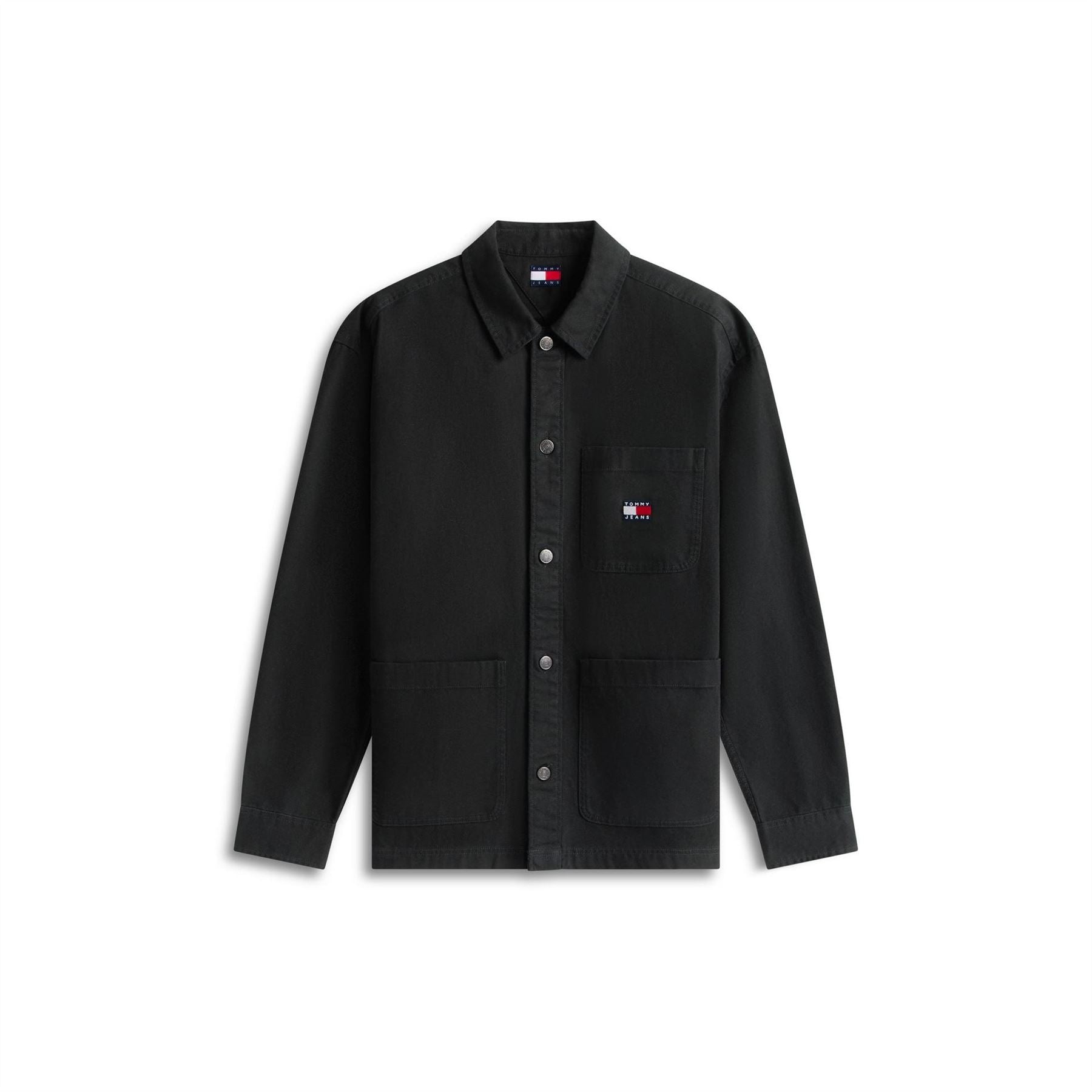 Tommy Jeans Essential Solid Patterned Front Pocket Overshirt