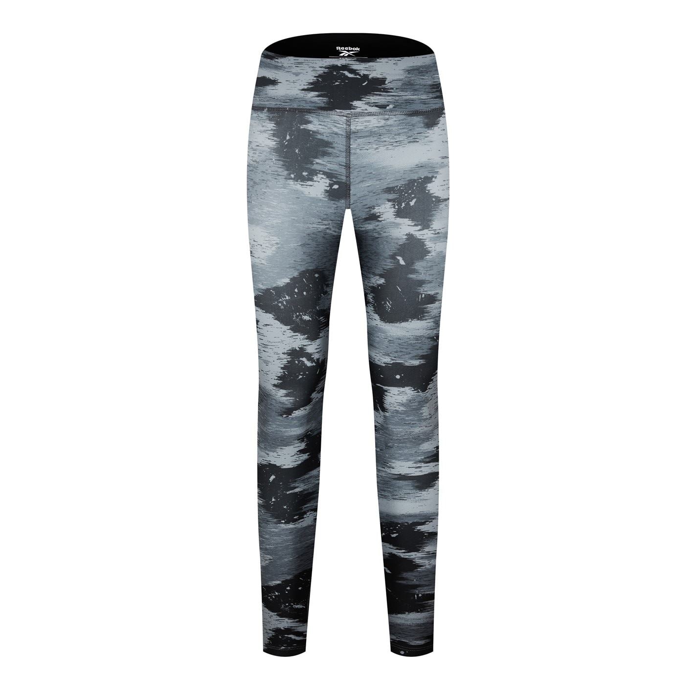 Reebok Womens Workout Ready Camo Print Leggings Gym Legging