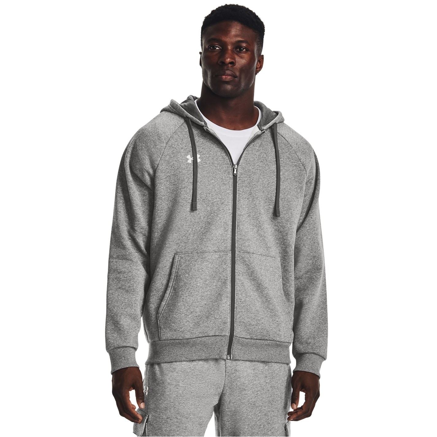 Under Armour Mens Armour Ua Rival Fleece Full Zip Hoodie