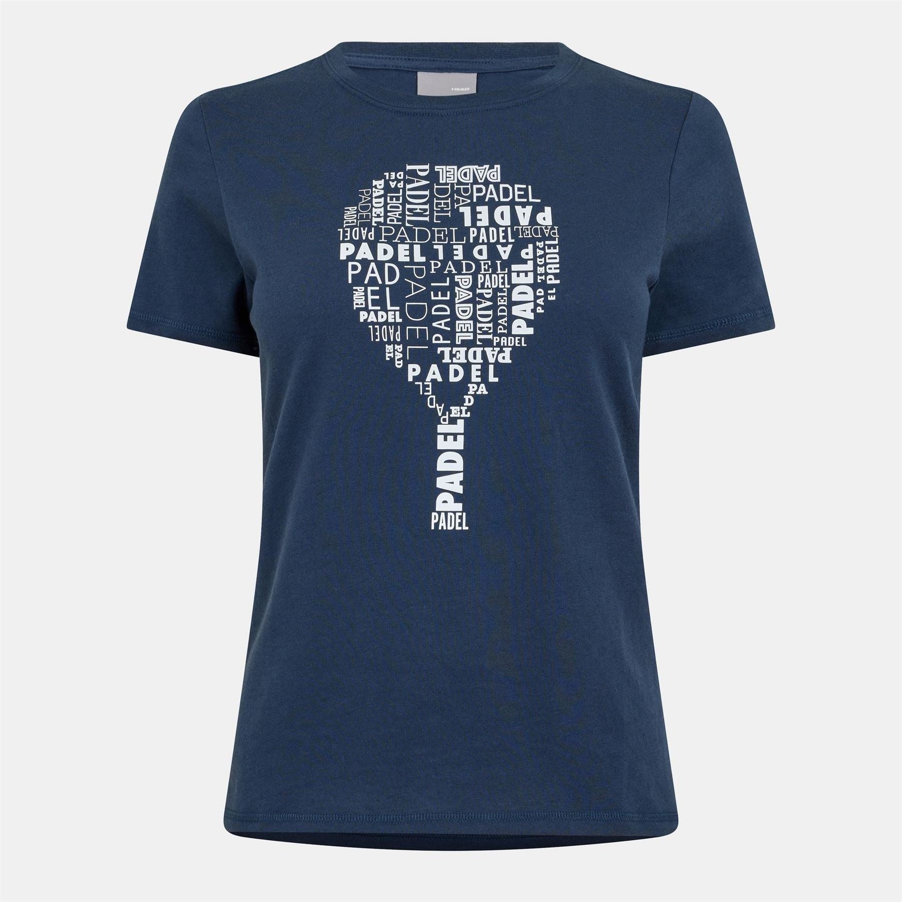 HEAD Padel Lettering Crew Neck Short Sleeve Jersey T-Shirt