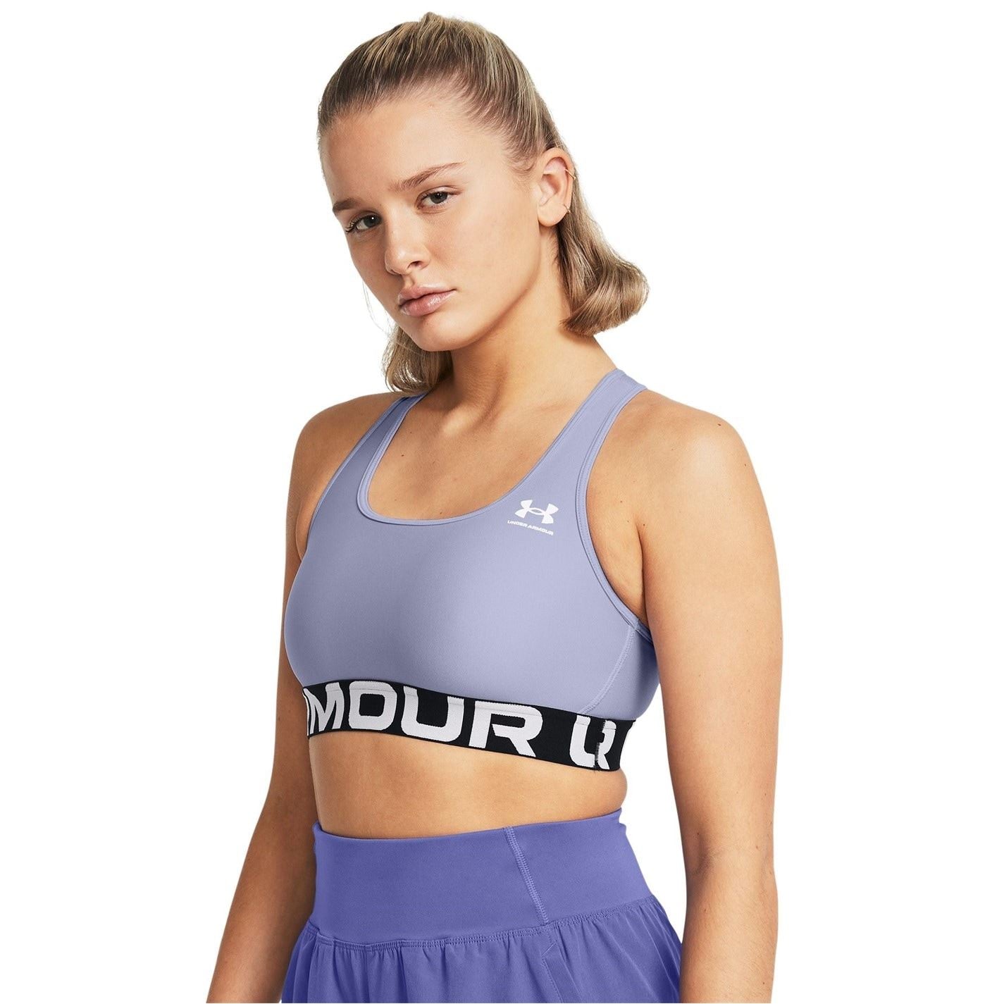Under Armour Womens Armour Heatgear® Armour Mid Branded Sports Bra