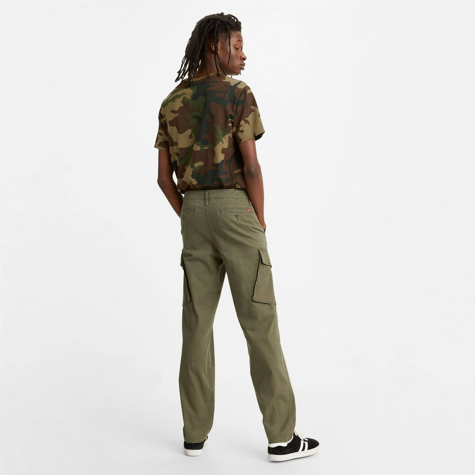 Levis Tapered Olive Night Cargo Trousers
