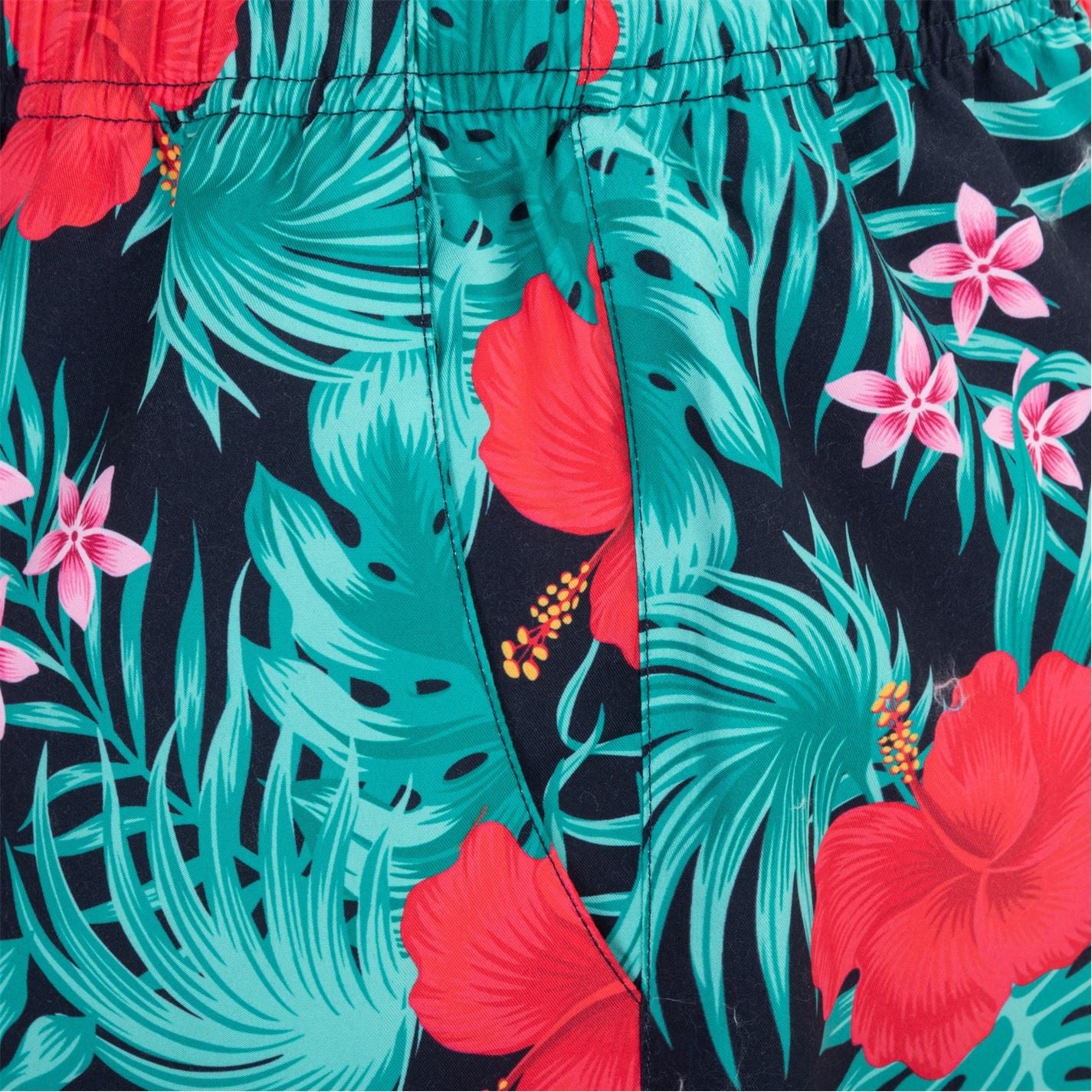 Hot Tuna Floral Swimming Shorts with Elasticated Waistband