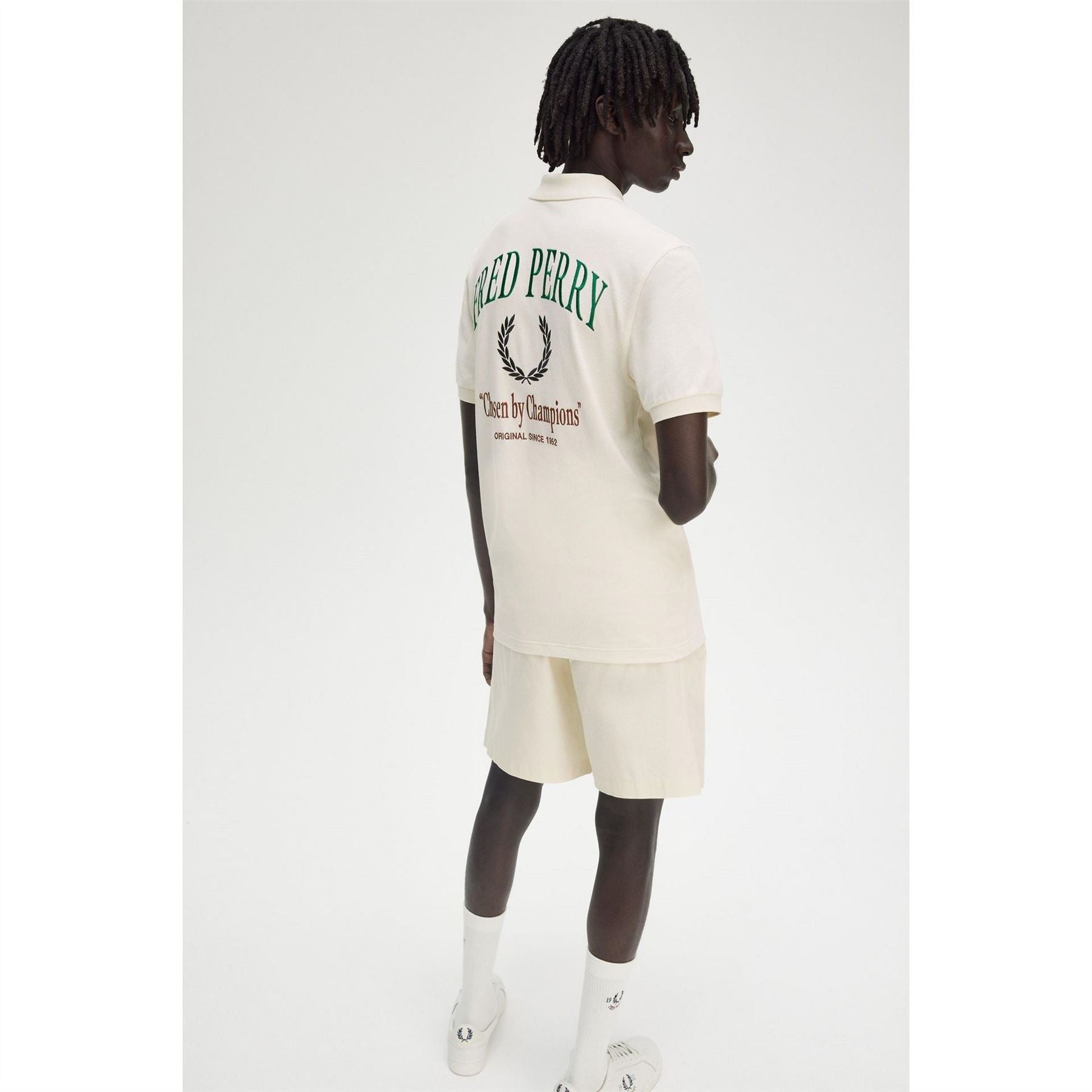 Fred Perry Club Back Print Short Sleeve Polo Shirt