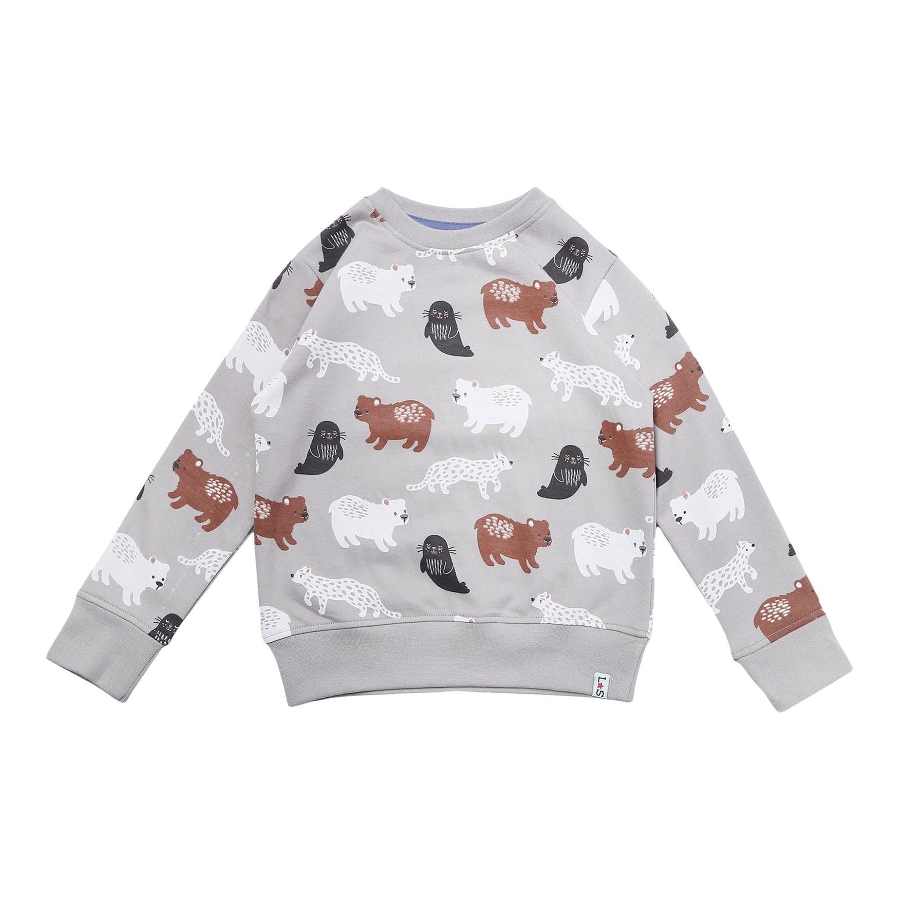 Lilly and Sid Animal Raglan Sleeve Sweatshirt