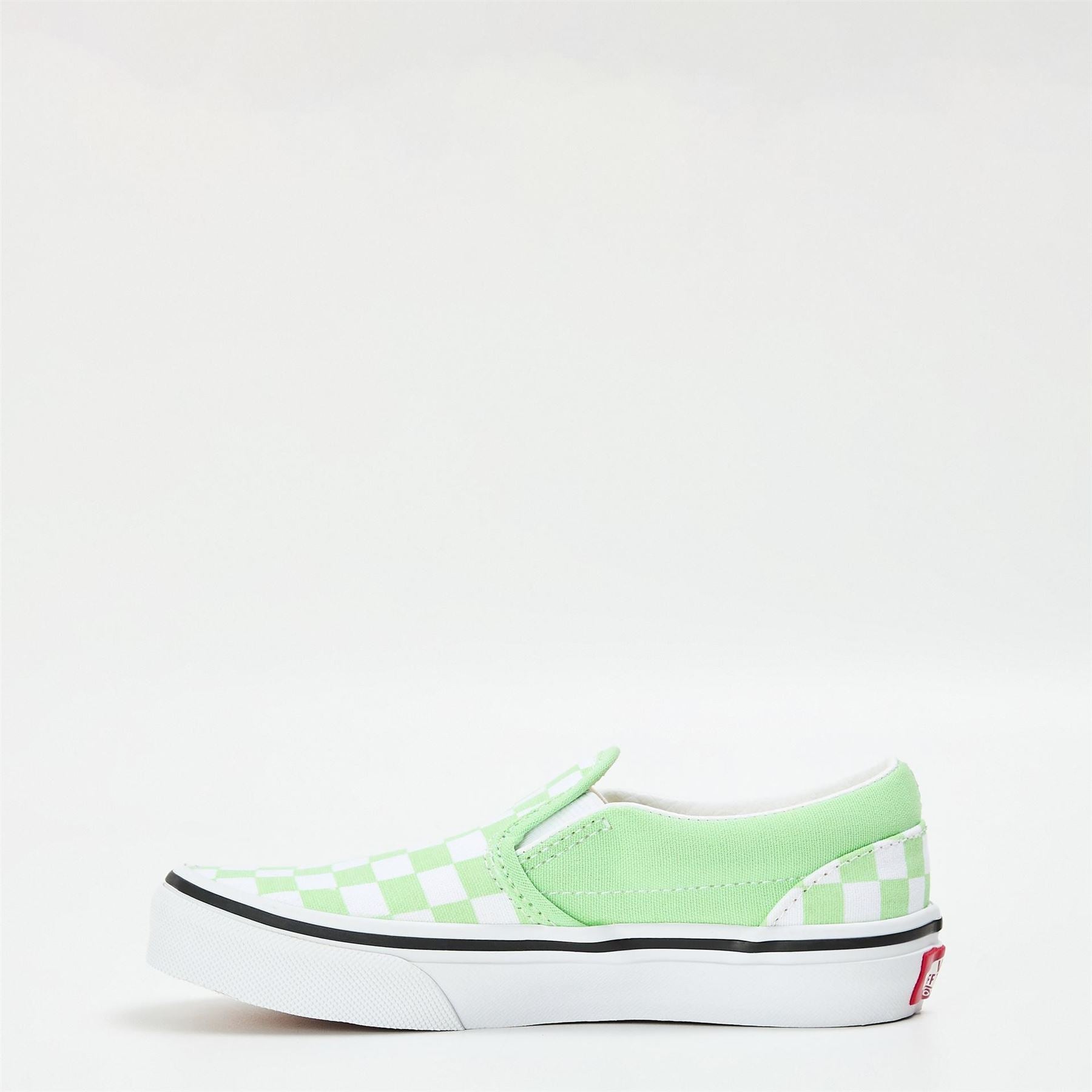 Vans Kids Classic Color Theory Checker Canvasas Slip On Trainers