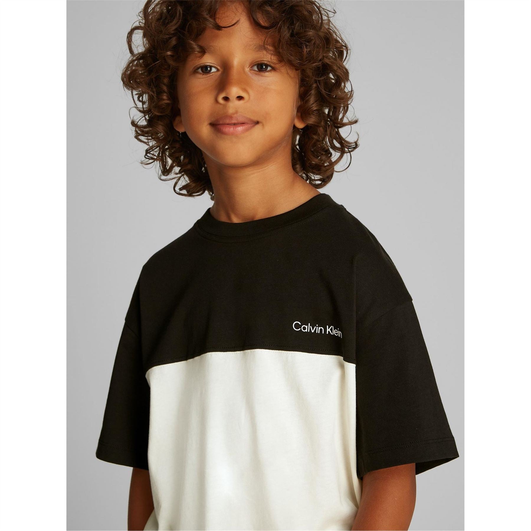 Calvin Klein Jeans Color Block Regular Fit Crew Neck T-Shirt