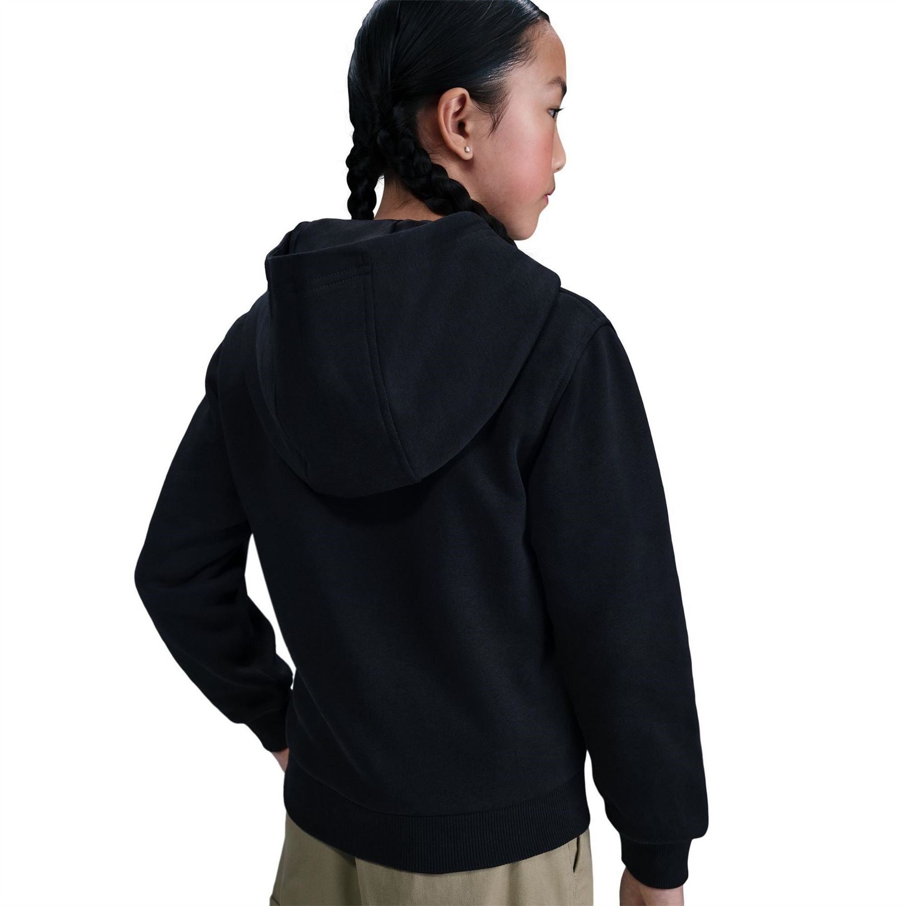 Nike Text Graphic Hooded Neck Long Sleeve Sweatshirt