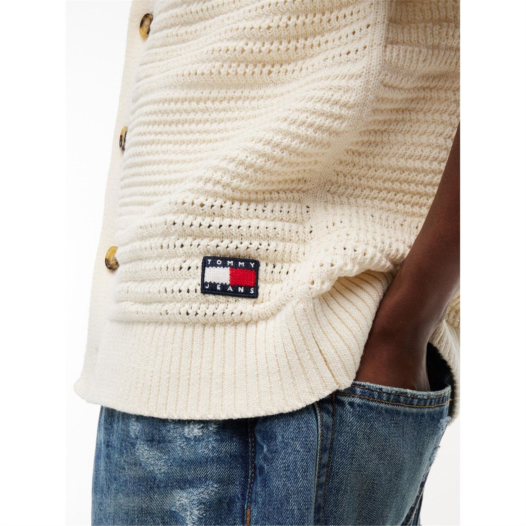 Tommy Jeans Patterned Short Sleeve Shirt