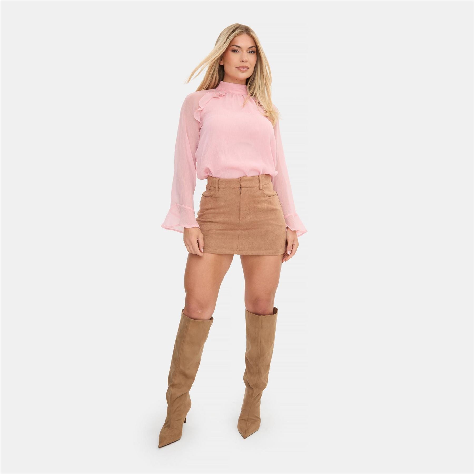 I Saw It First Sleeve Ruffle Blouse