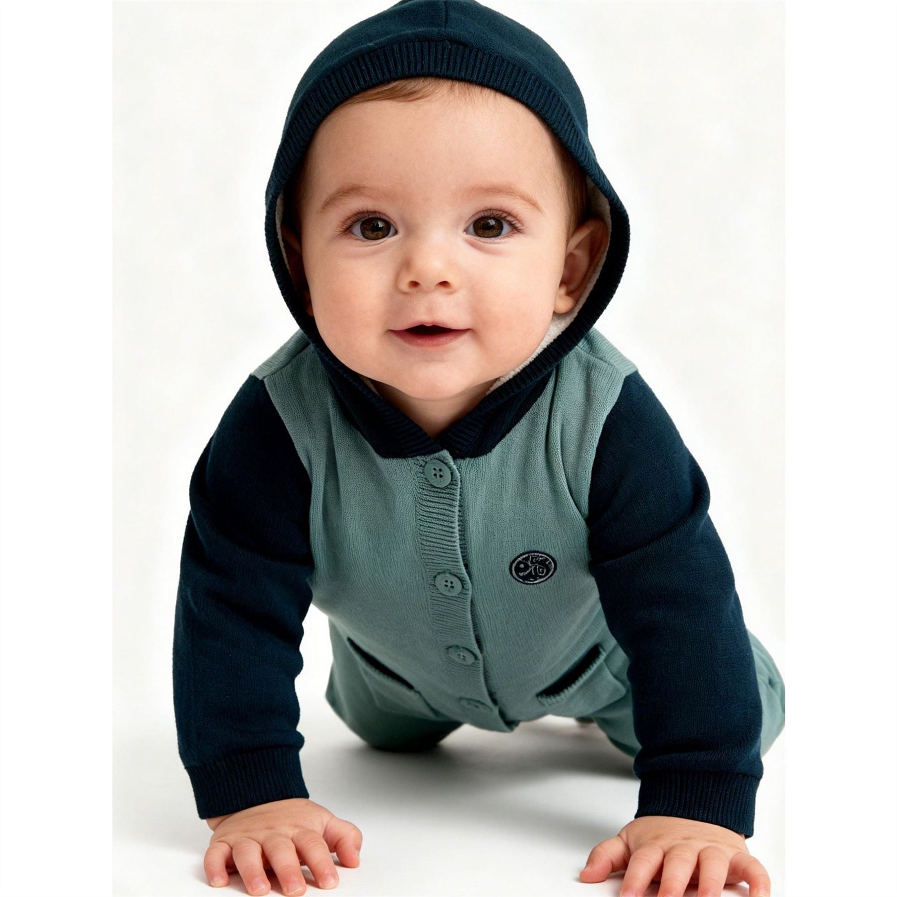 Pretty Green Cotton Long Sleeve Pram Suit