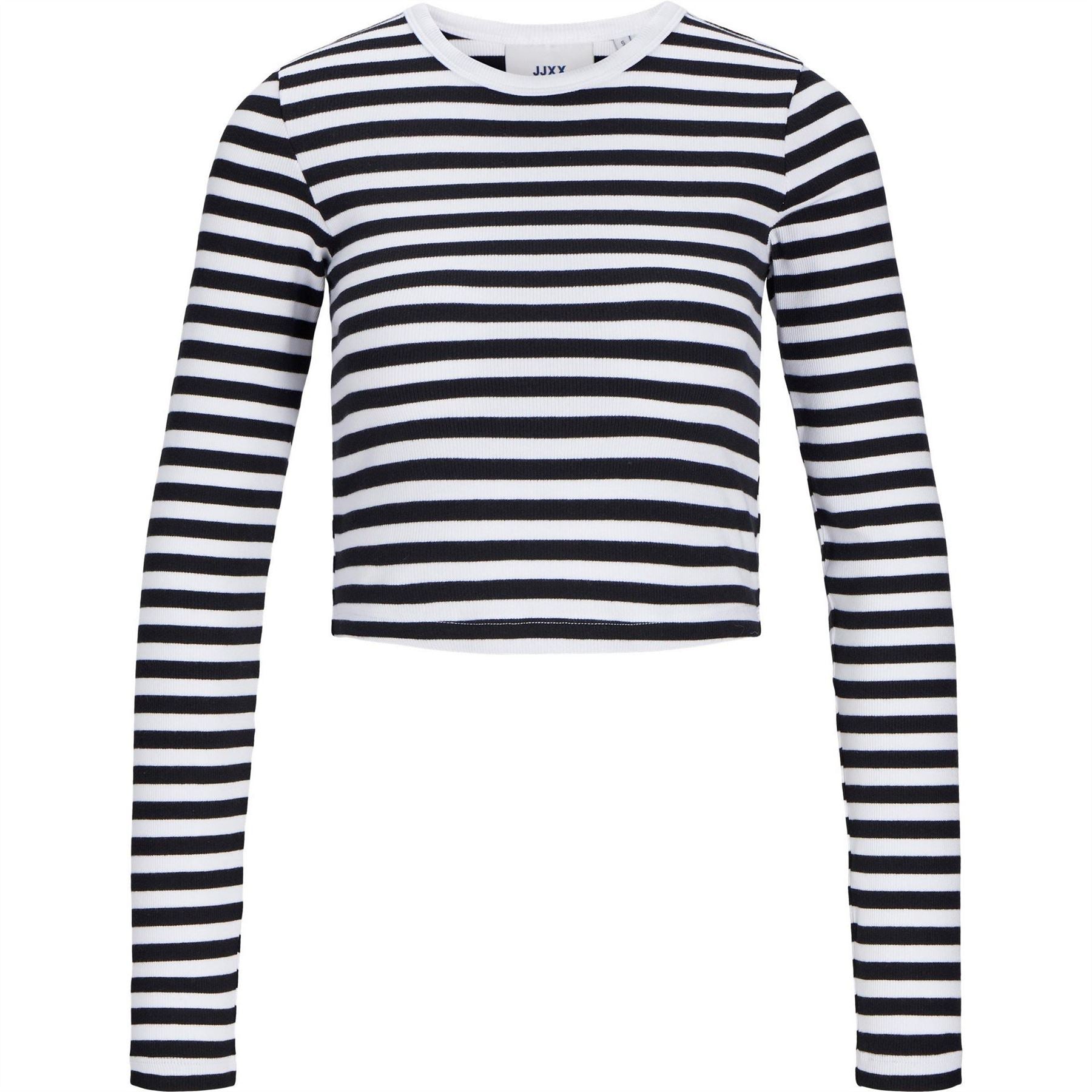 JJXX Feline Long Sleeve Striped Crop Top