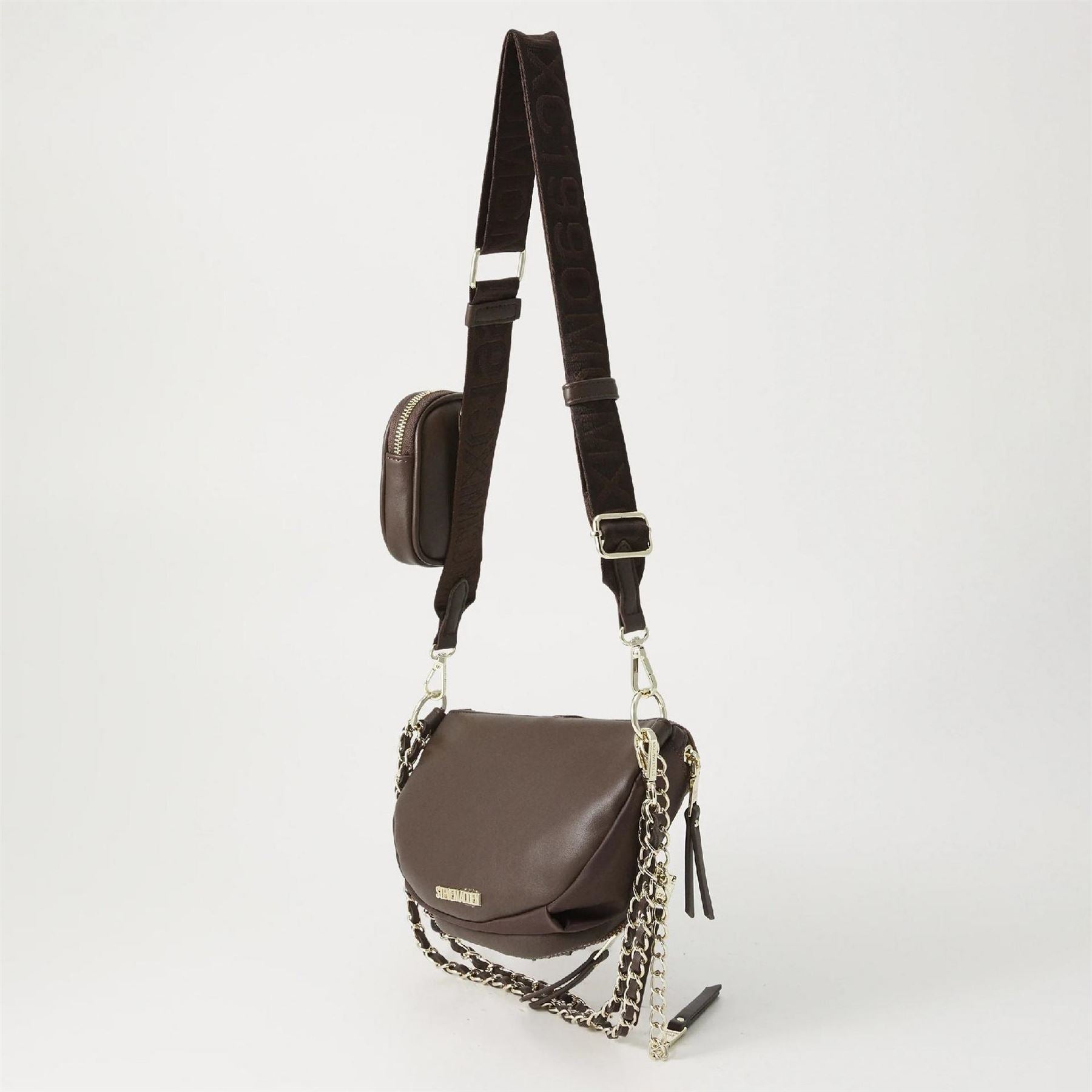 Steve Madden Textured Crescent Shape Cross Body Bag