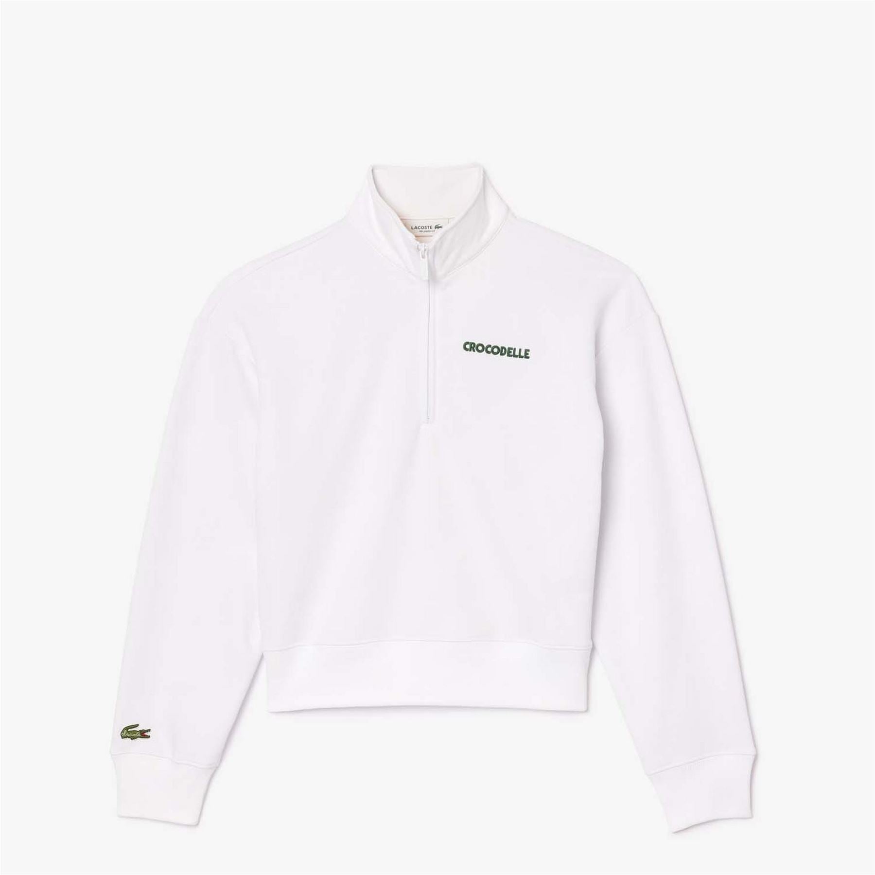 Lacoste Fit Zip Up Print Sweatshirt