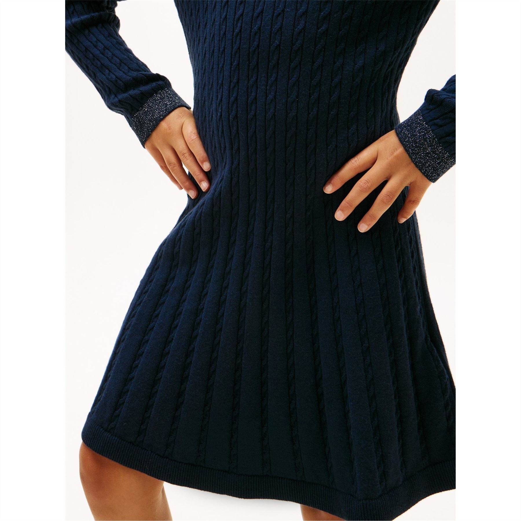Tommy Hilfiger Cable Sweater Jumper Dress