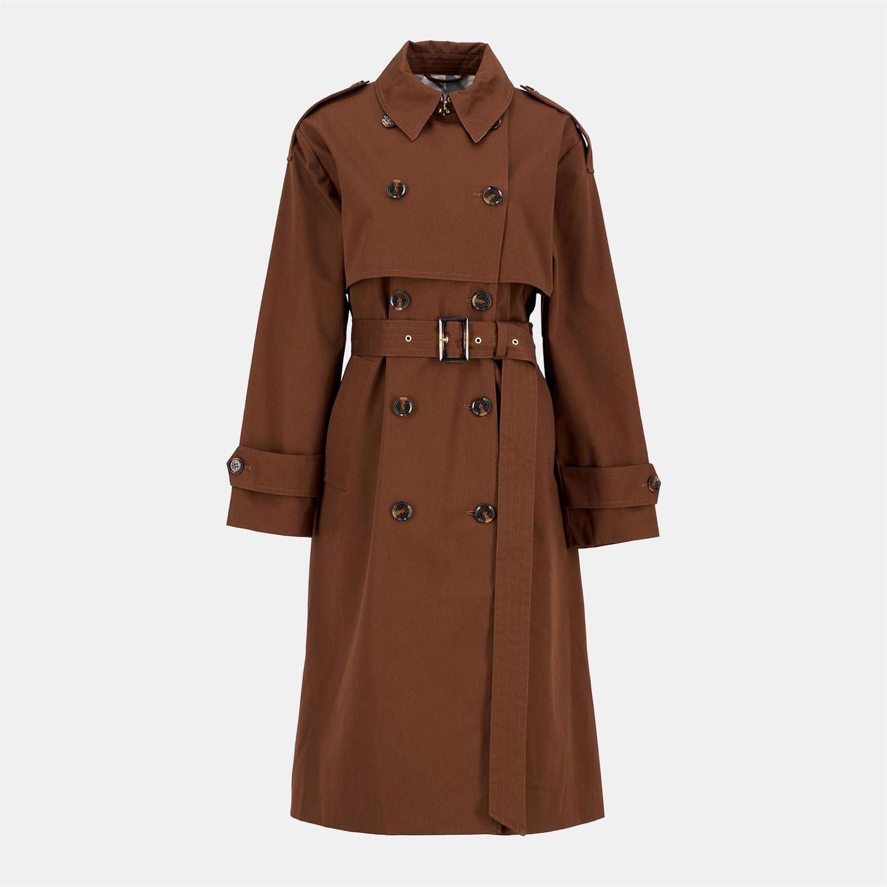 Barbour Aoife Showerproof Double Breasted Long Sleeve Rain Anorak