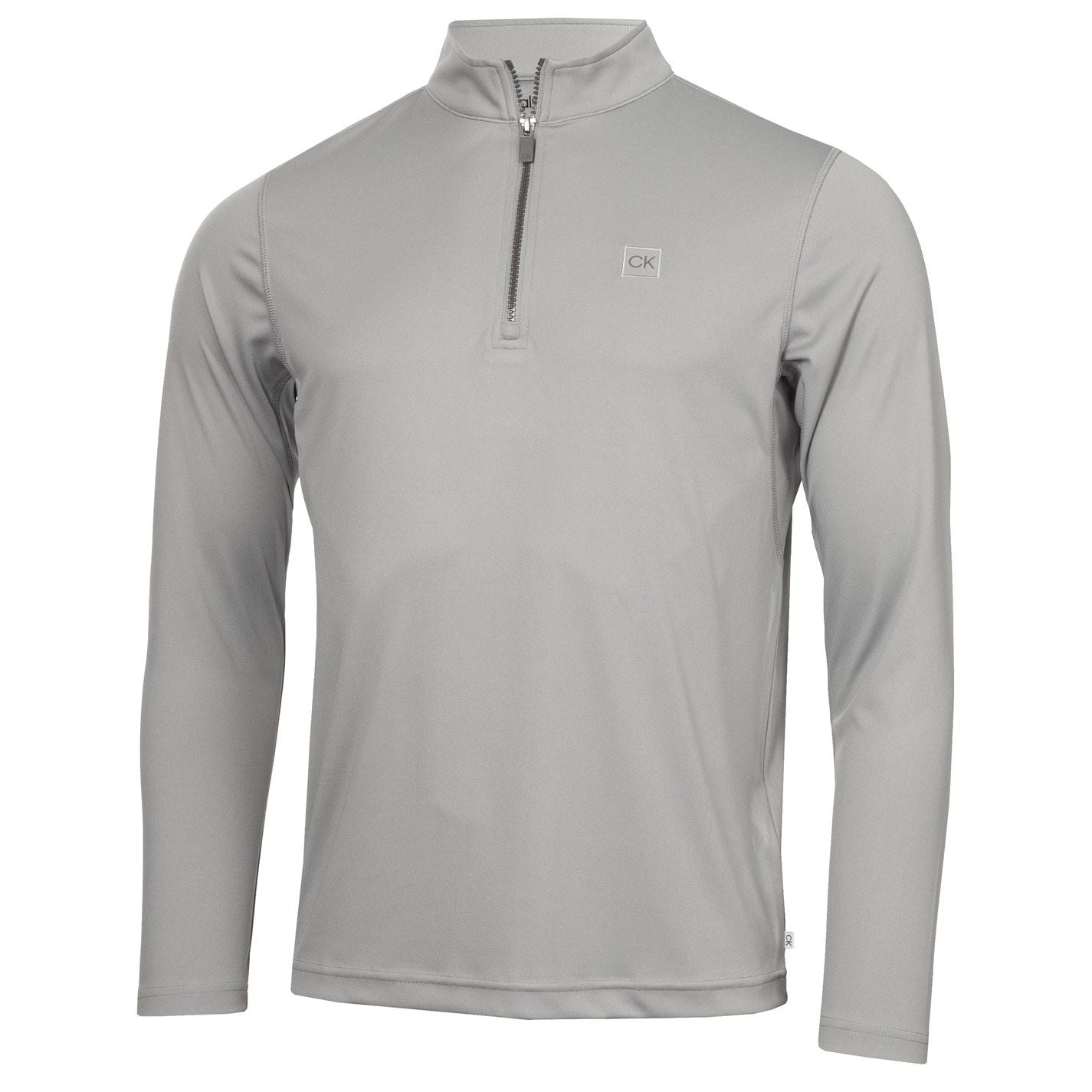 Calvin Klein Golf Regular Fit Zip Neck Long Sleeve Sweatshirt