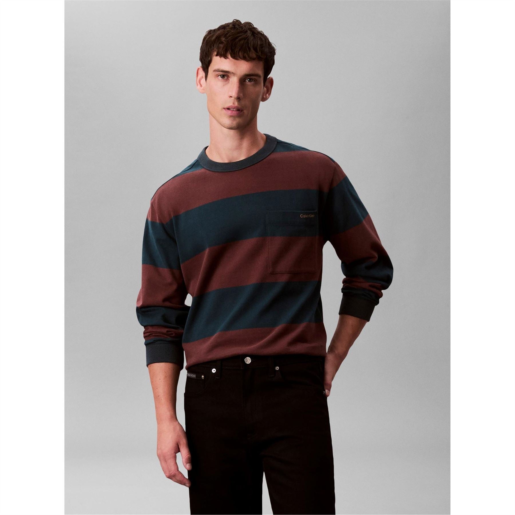 Calvin Klein Jeans Suede Stripe T-Shirt