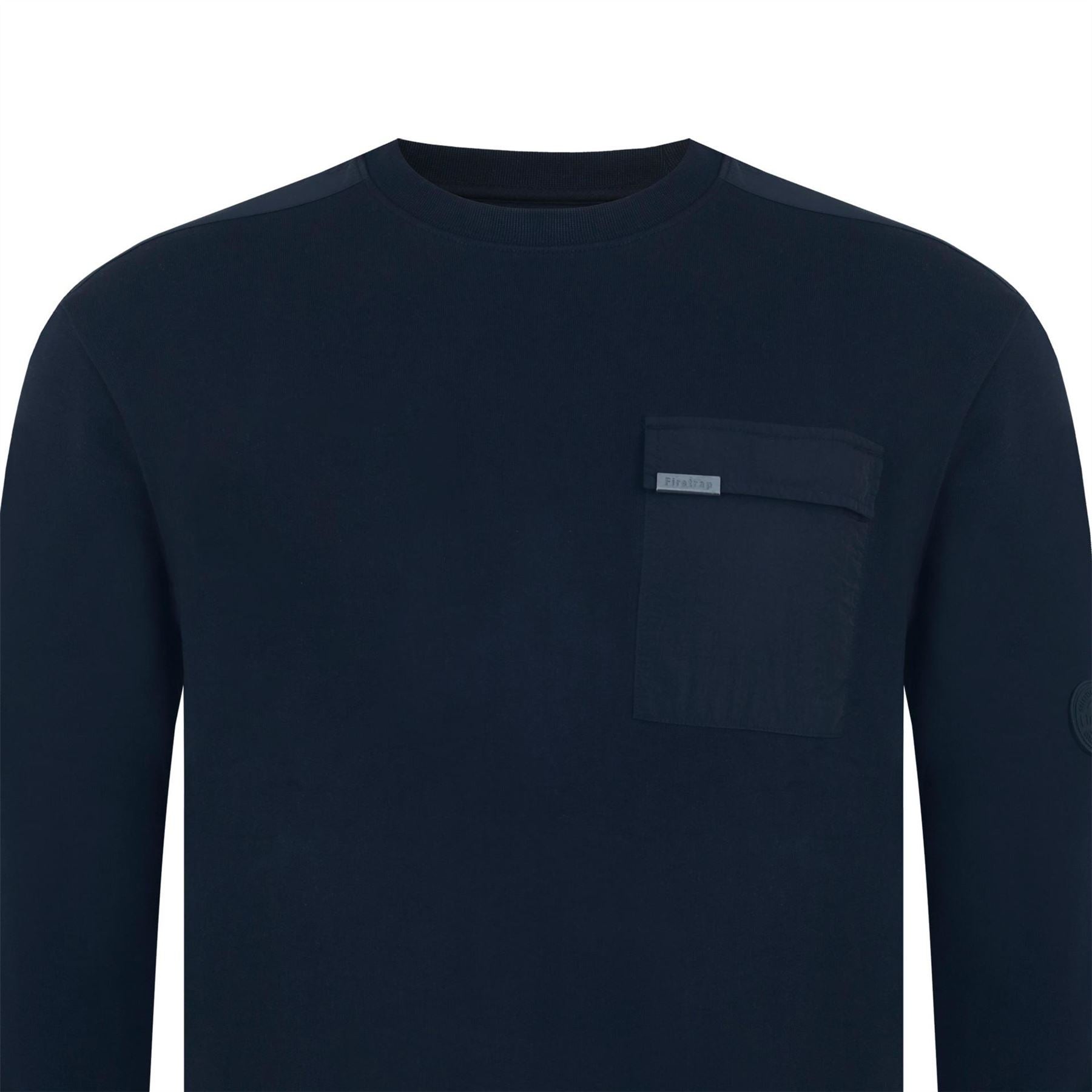 Firetrap Crew Neck Regular Fit Long Sleeve Sweater