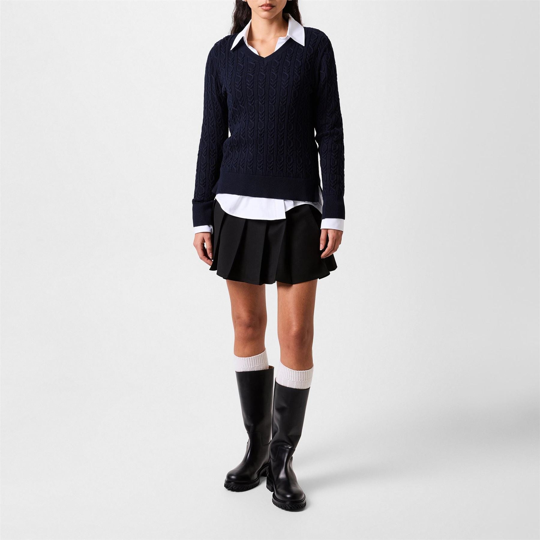 Barbour V Neck Knit