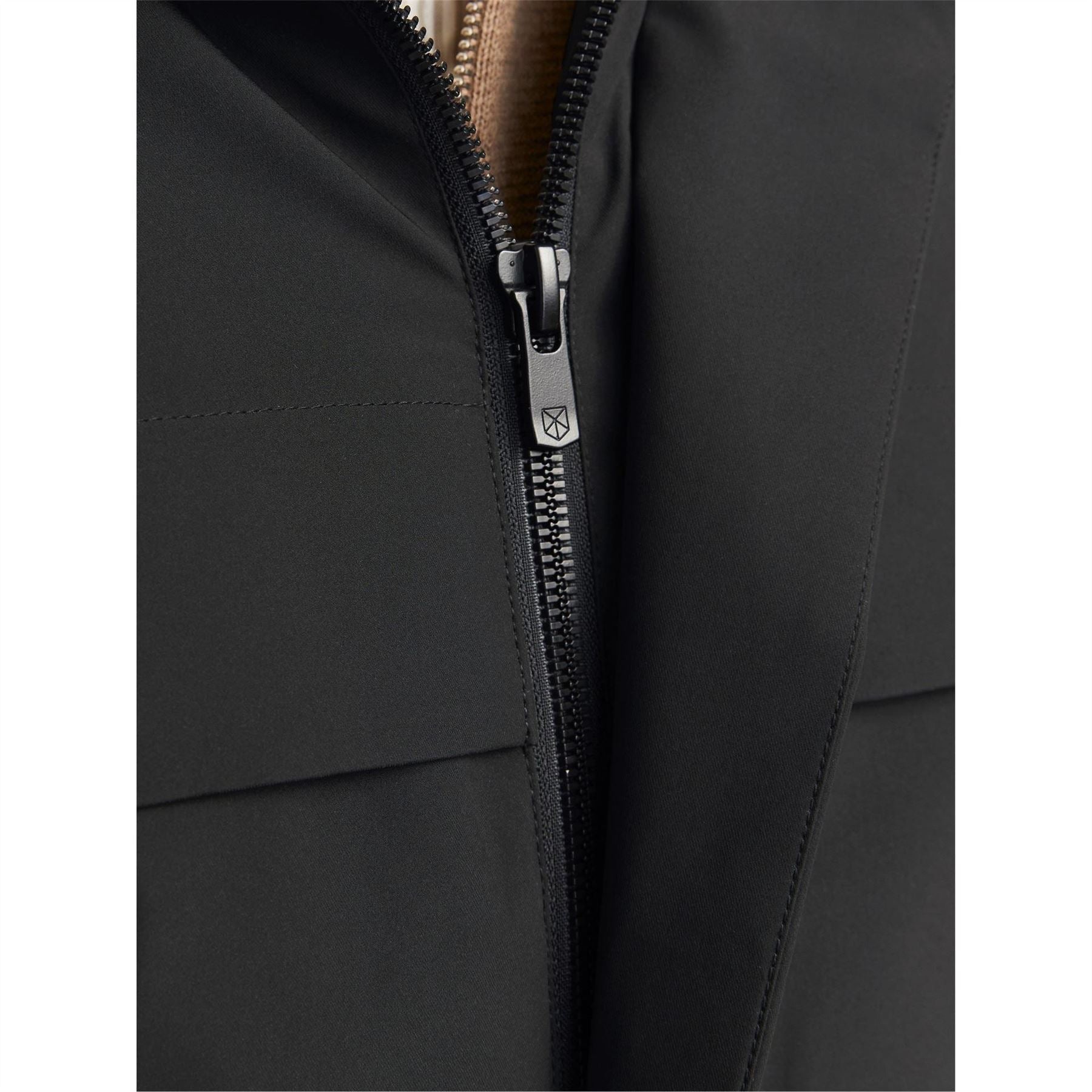 Jack and Jones Wave Hooded Parka Coat with Flap Pocket