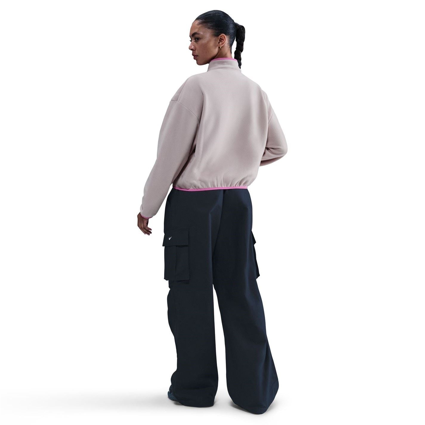 Nike Club Fleece Full Zipper Solid Patterned Jacket