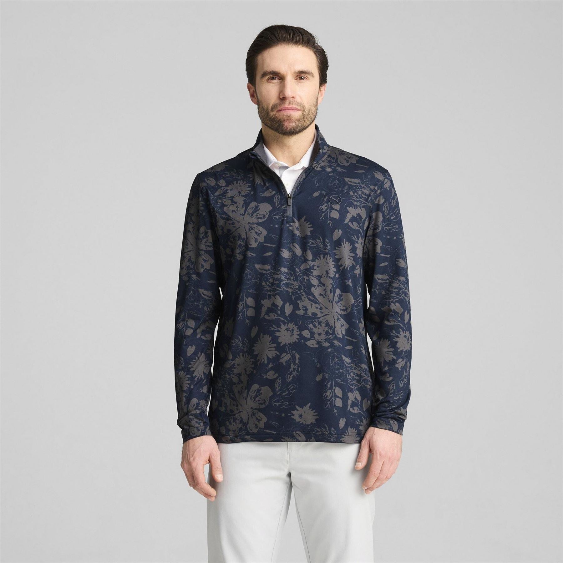 Puma Mens Pure 2.0 Rose Quarter Zip Jumper