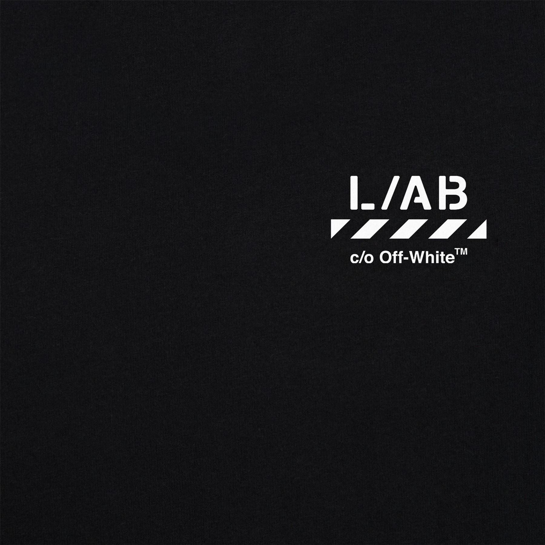 L AB Off White Small Logo T-Shirt
