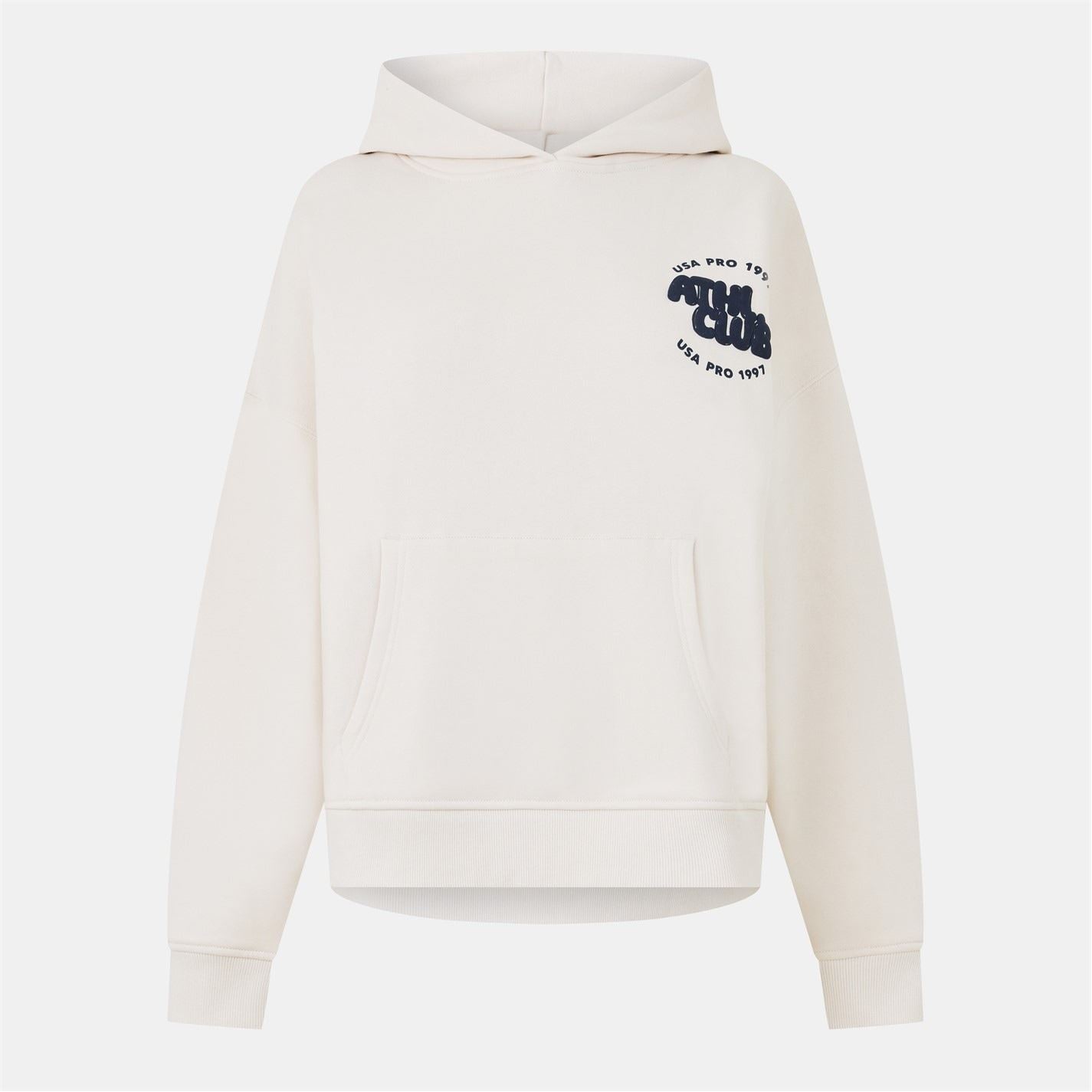 USA Pro Bubble Hooded Neck Long Sleeve Sweatshirt