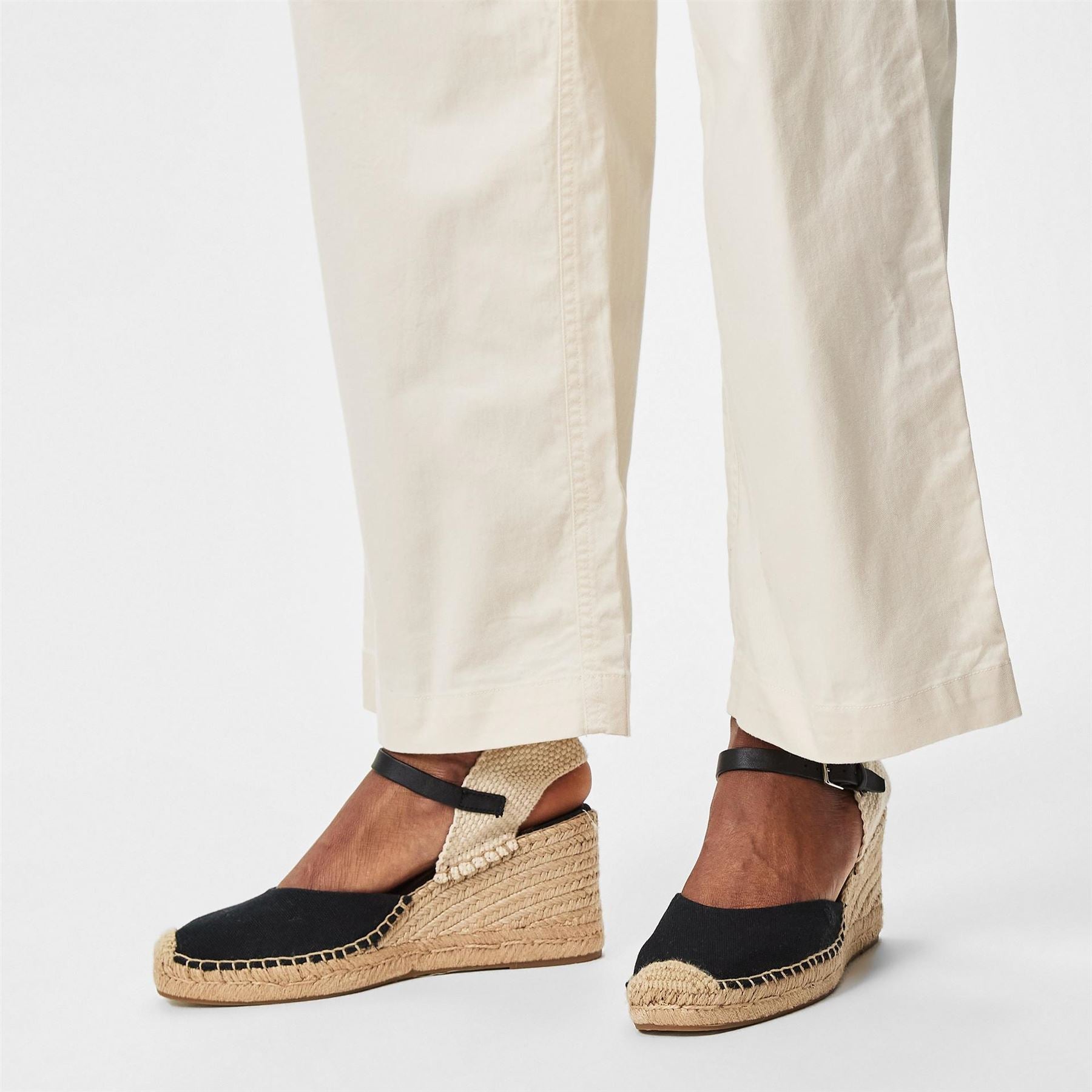 Lauren by Ralph Lauren Real Leather Robby Wedge Heeled Sandals
