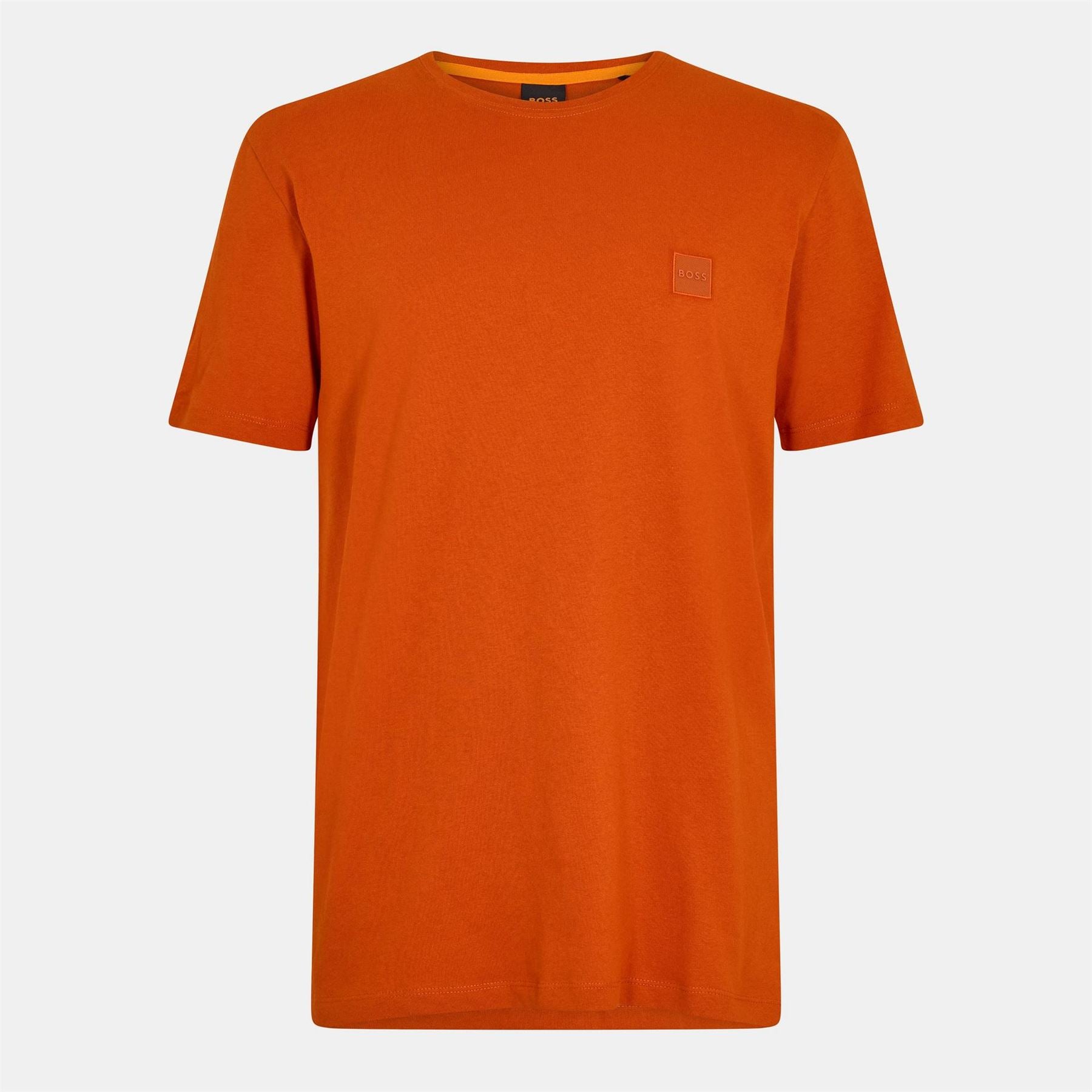 Boss BOSS ORANGE Tales T Shirt with Logo Patch Premium Cotton