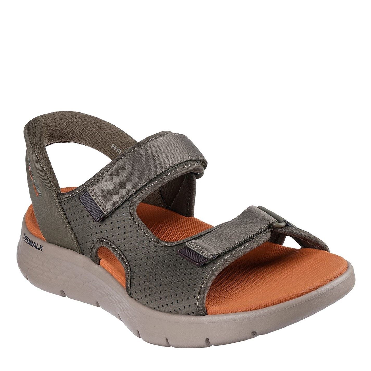 Skechers Mens Slip Ins   Quarter Strap Sandal Flat Sandals