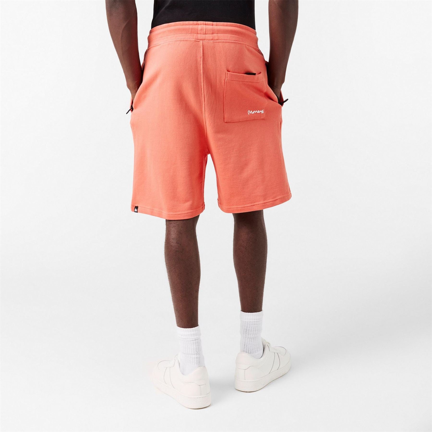 Money Solid Patterned Patch Bermuda Shorts