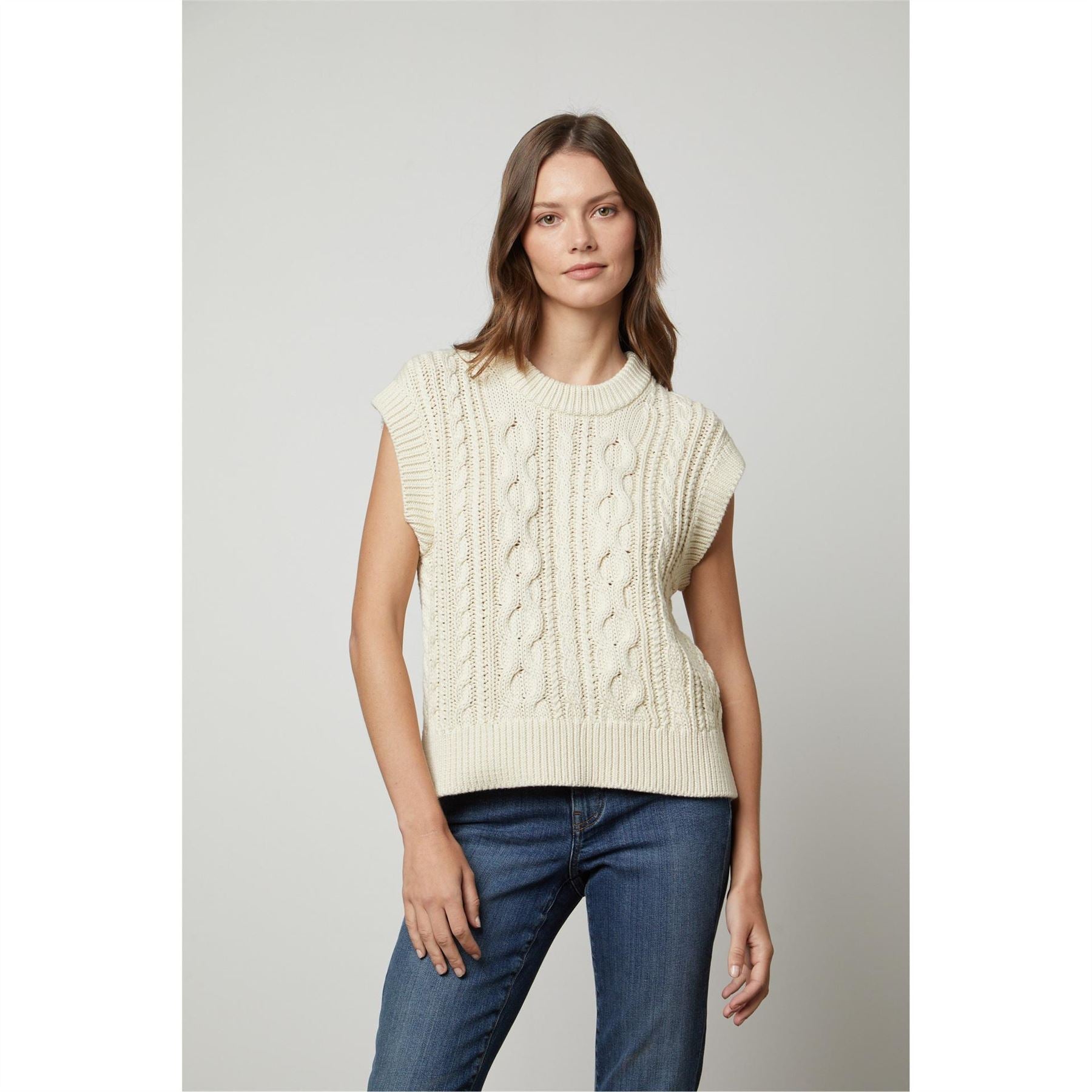 Velvet by Graham and Spencer Regular Fit V-Neck Puff Sleeve Blouse