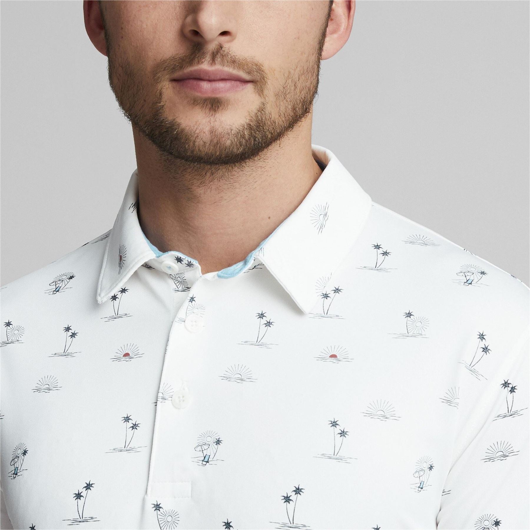 Puma Mens Cloudspun Horizons Golf Polo Shirt