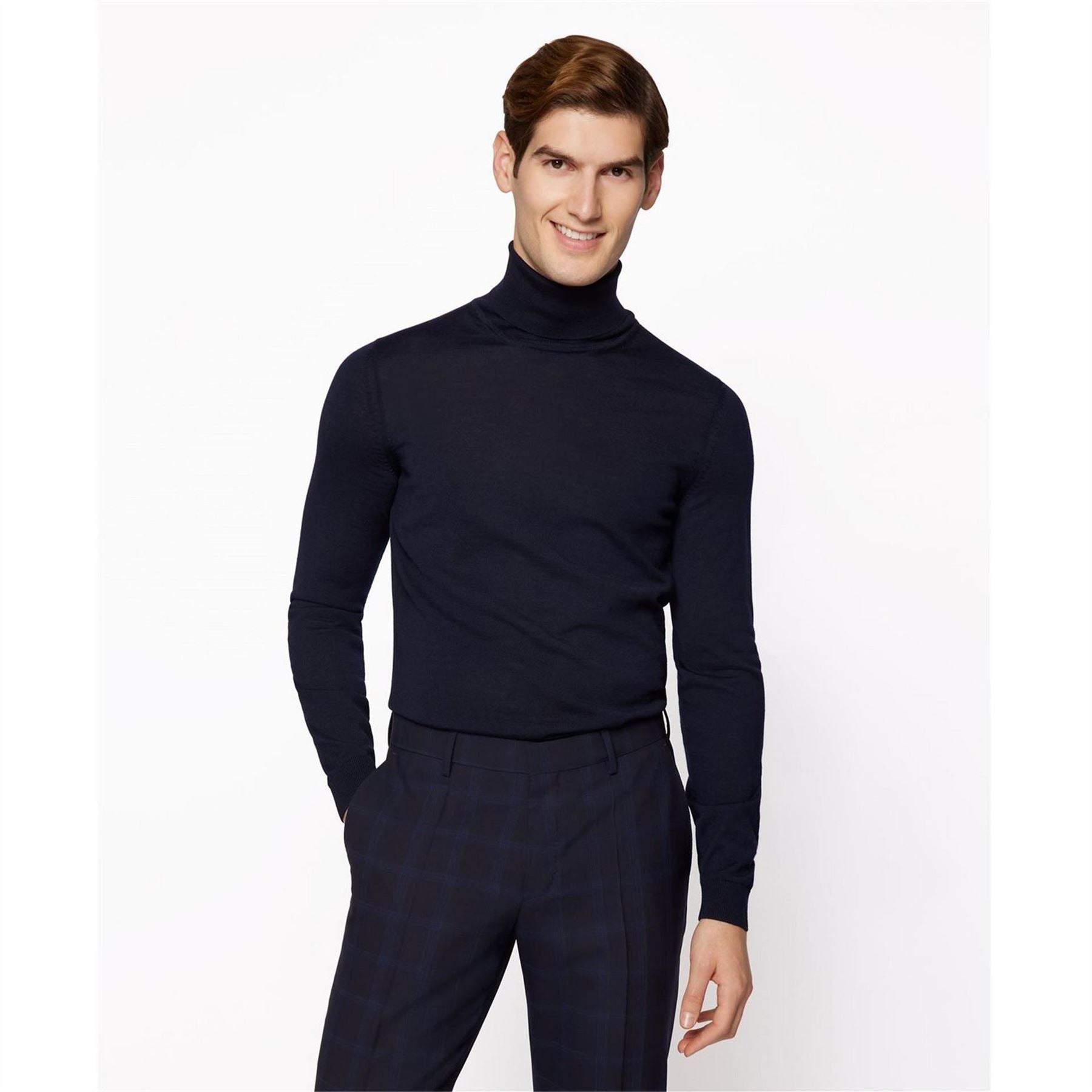 Boss Turtle Neck Long Sleeve Regular Fit Sweater