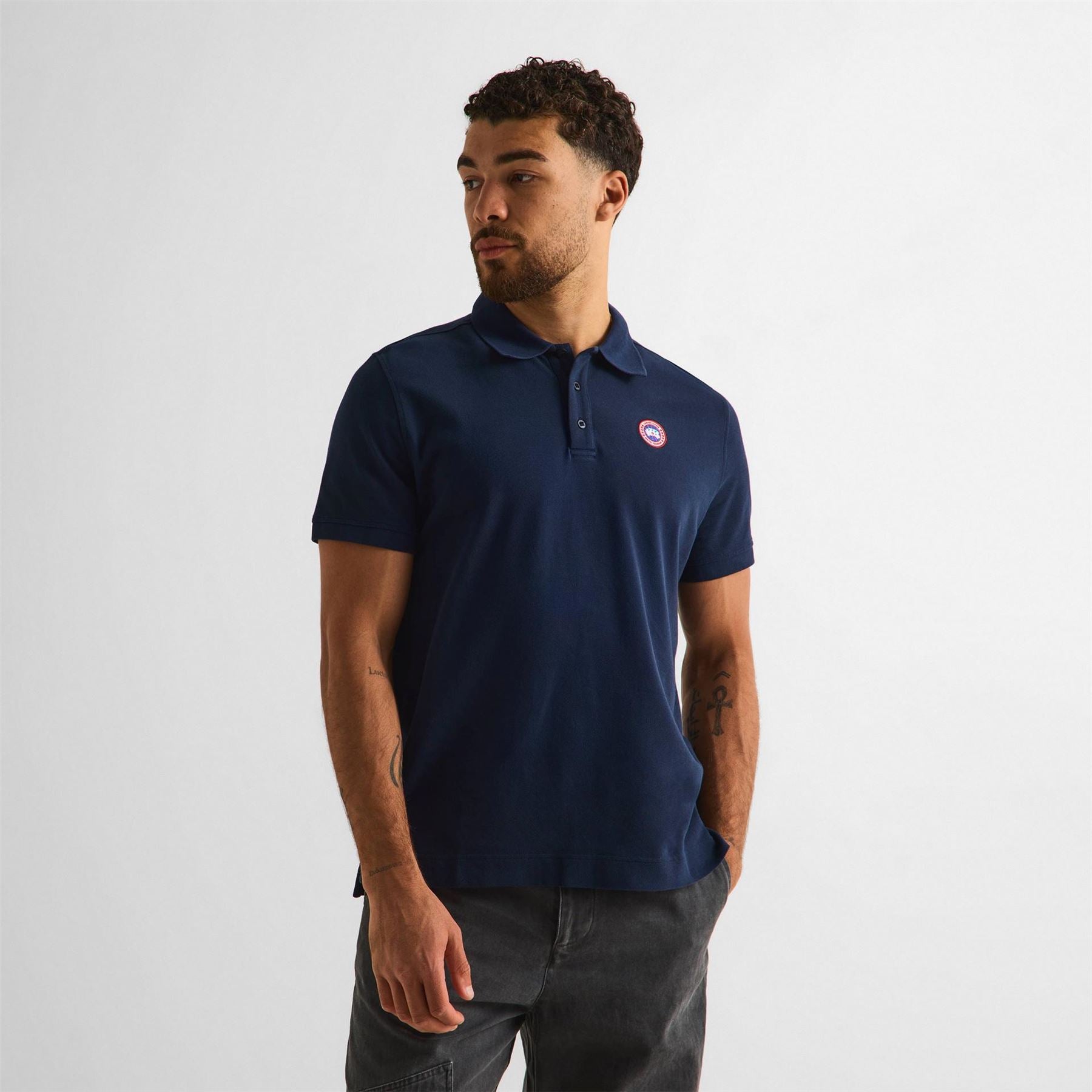Canada Goose Beckley Logo Cotton Polo Shirt