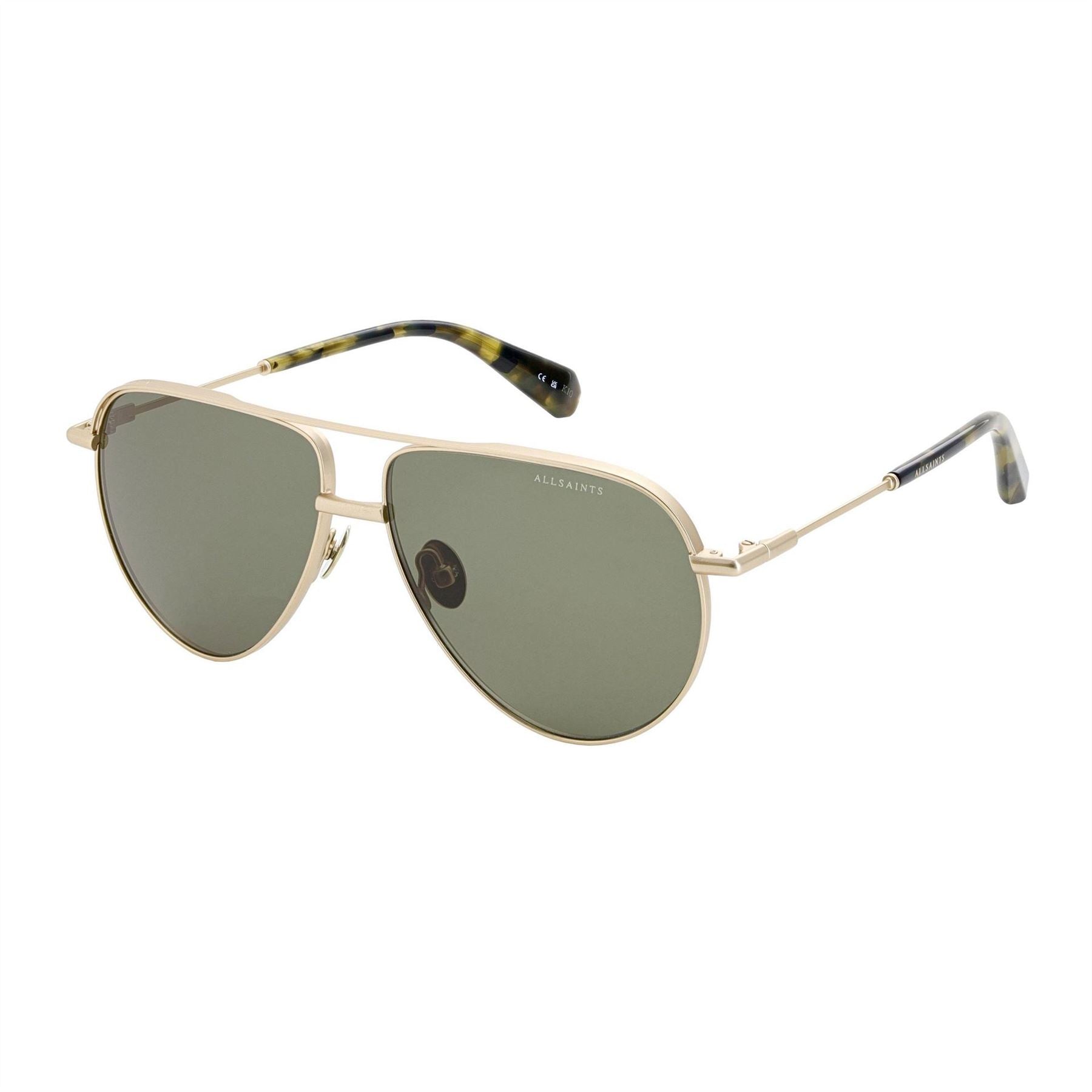 AllSaints Sai Murphy Double Bridge Aviator Sunglasses