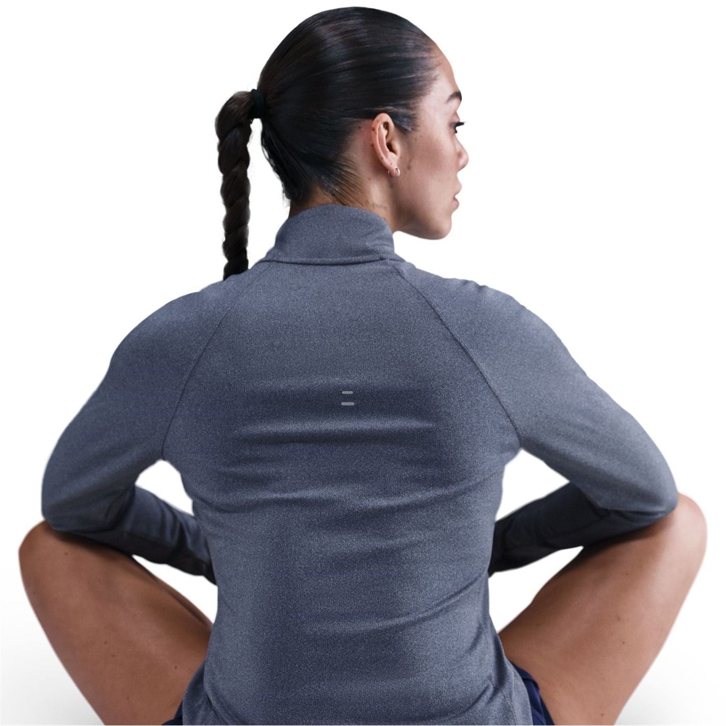 Nike Womens Pacer Long Sleeve 1 2 Zip Running Top