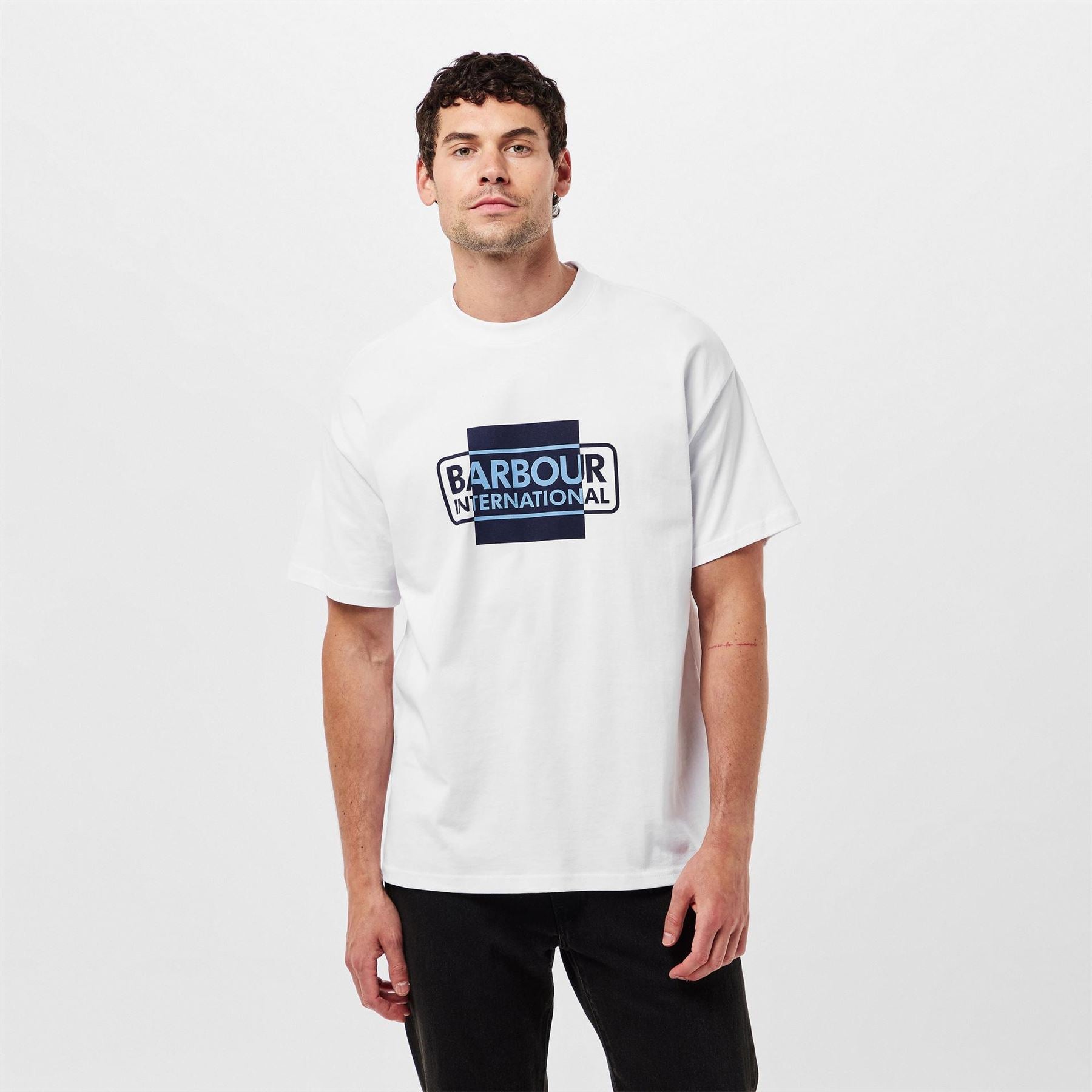 Barbour International Sleeved Cotton Divide T-Shirt