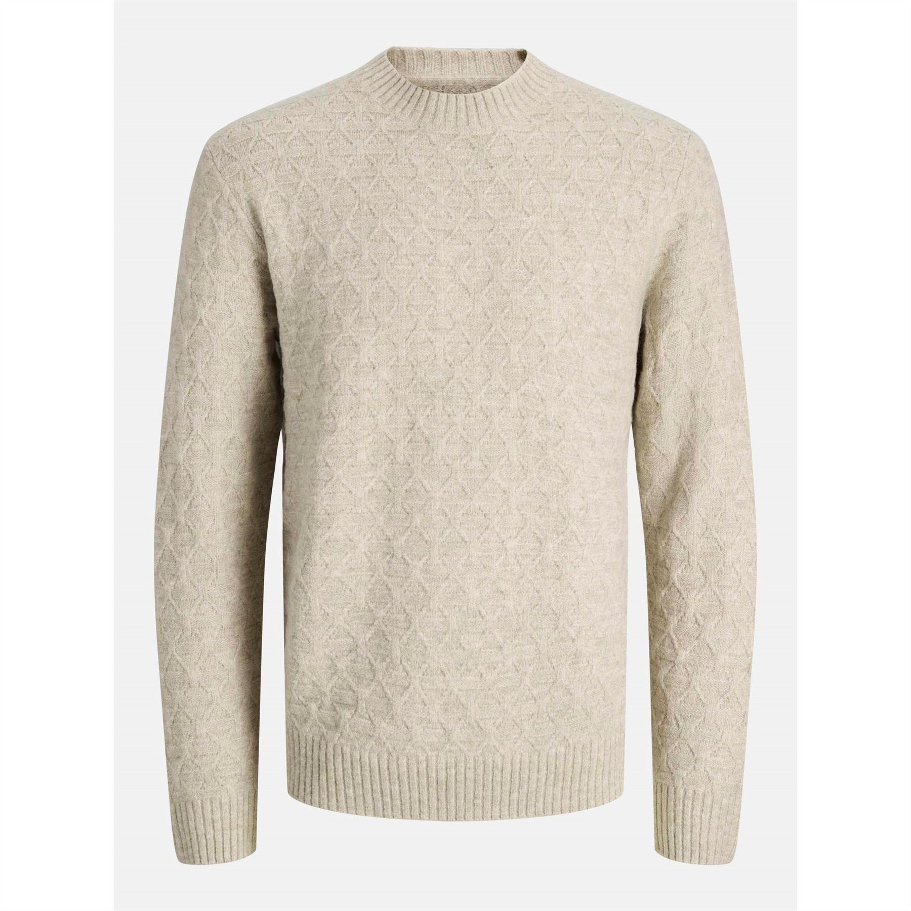Jack and Jones Structure Knit Crew Neck Jumper