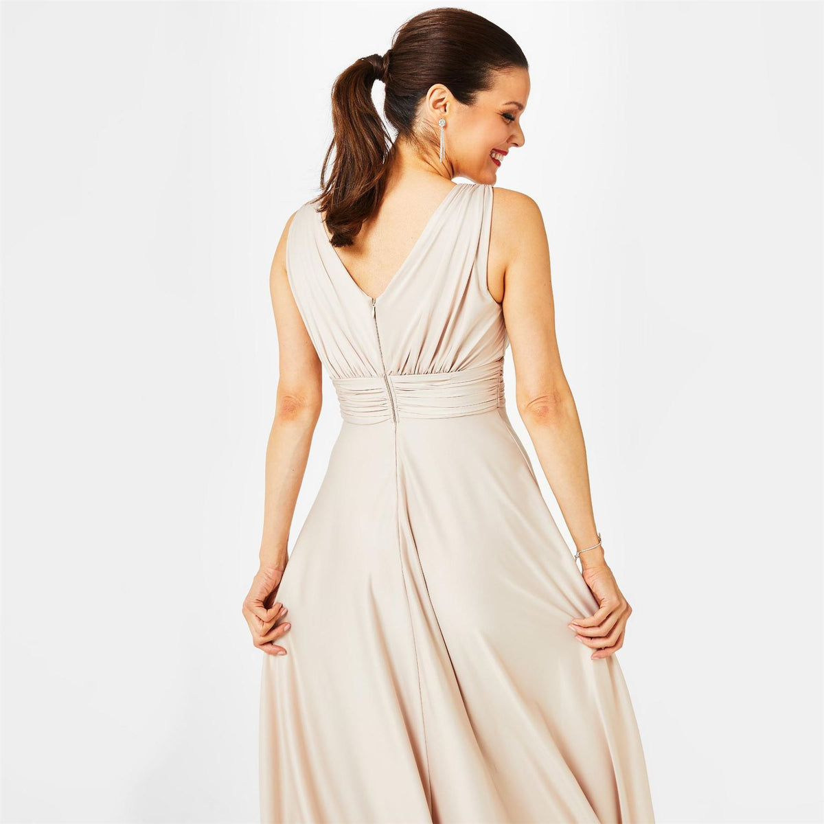 Biba Deep V Maxi Dress