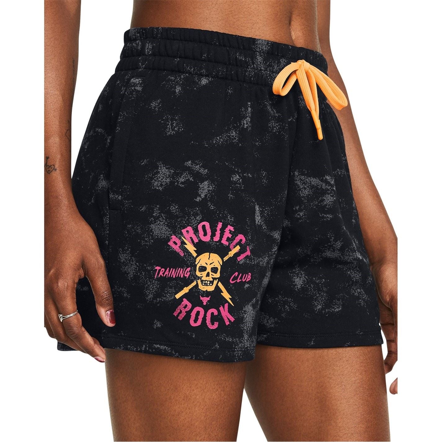 Under Armour Womens Armour Pjt Rck Undrgrnd Terry Shorts Gym Shorts