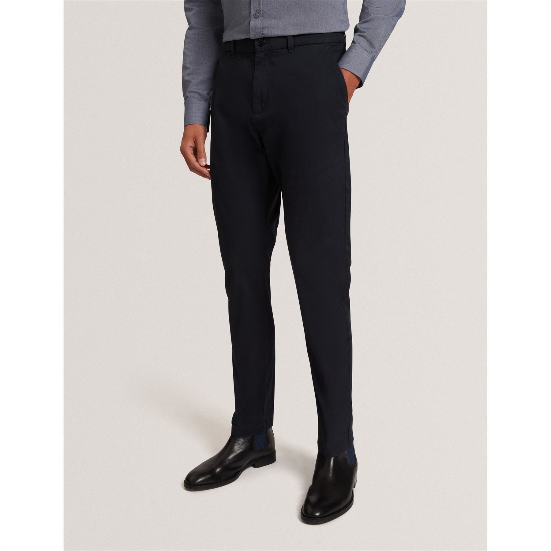 Ted Baker Solid Patterned Slim Chinos