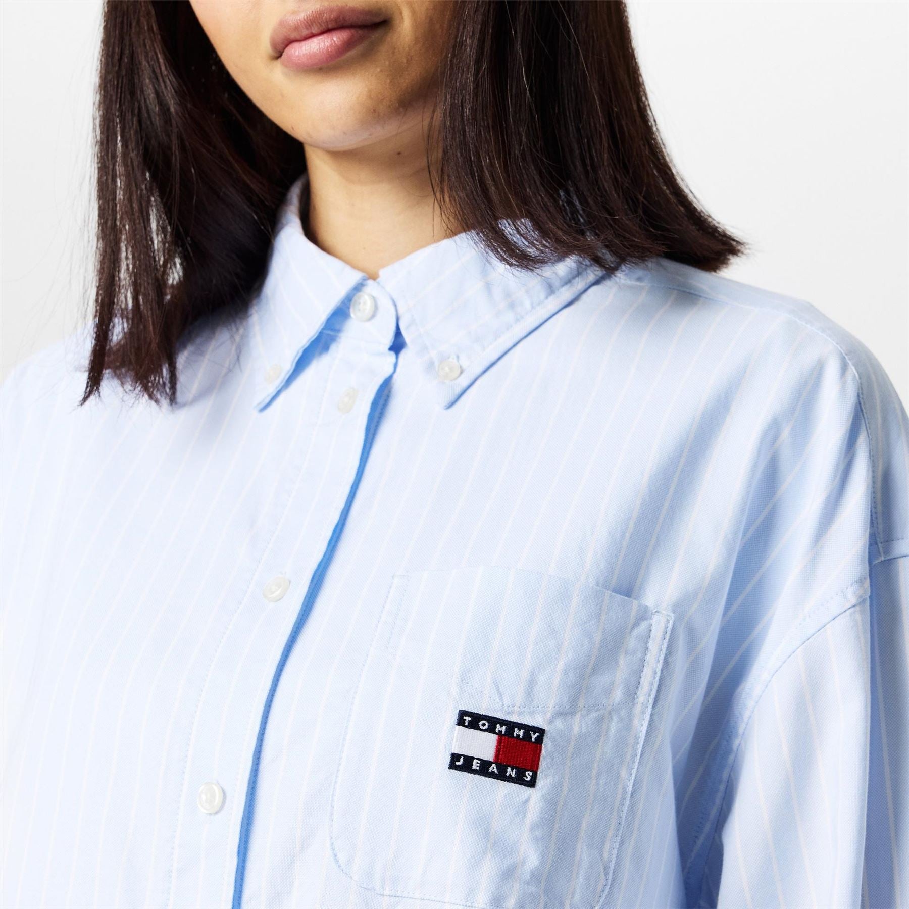 Tommy Jeans Oxford Relaxed Fit Long Sleeve Shirt