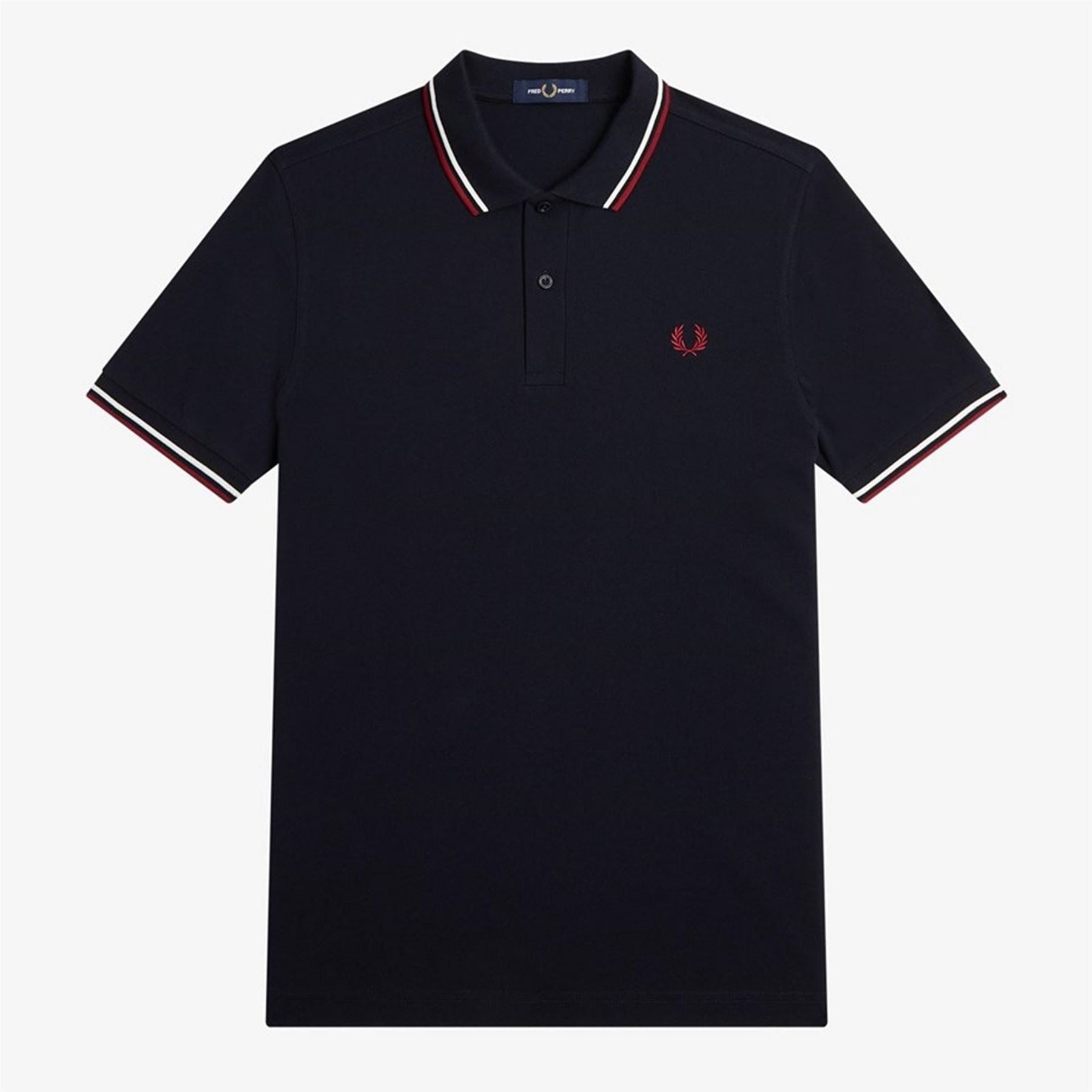 Fred Perry Sleeve Twin Tipped Polo Shirt