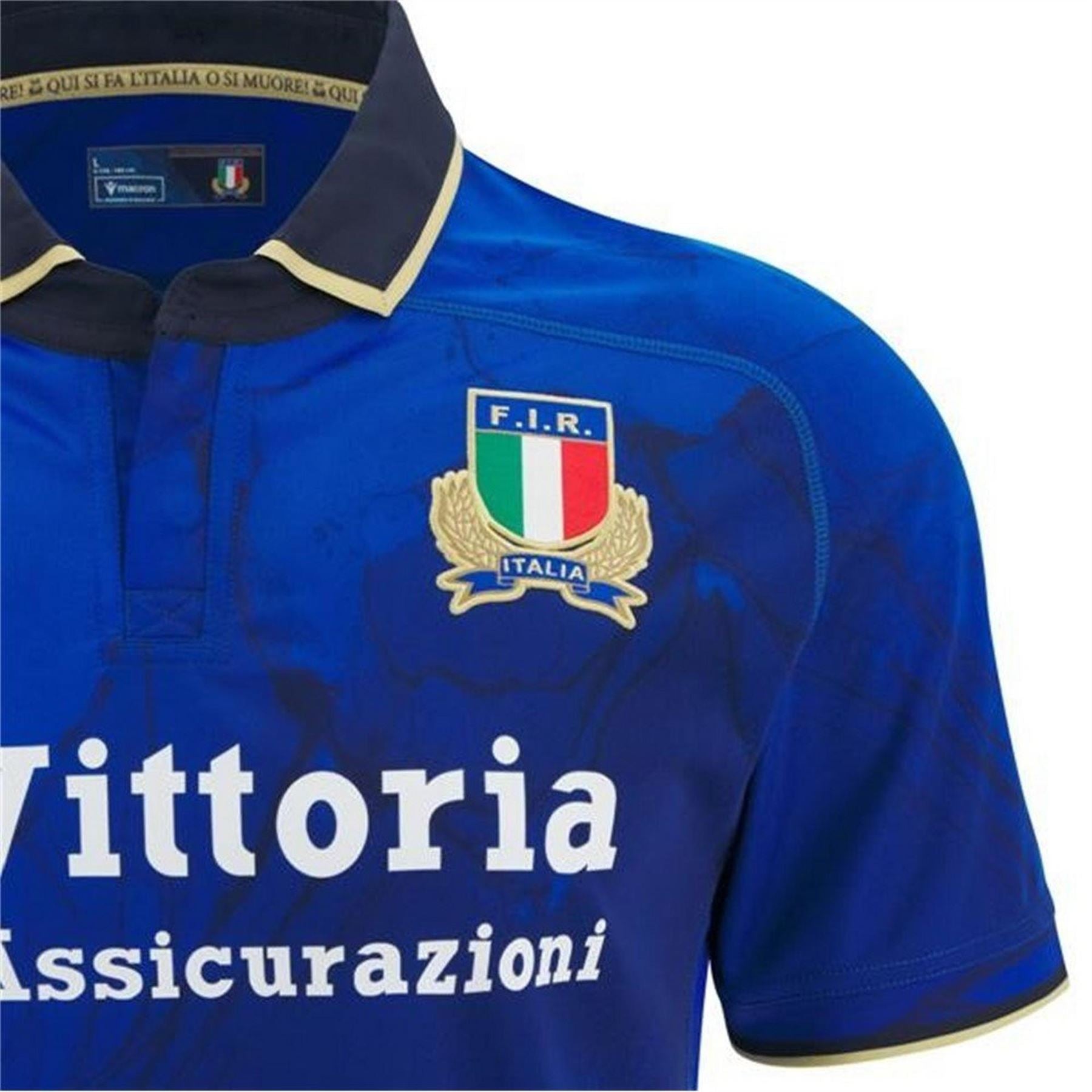 Macron Italy Rugby Home Shirt 25 26