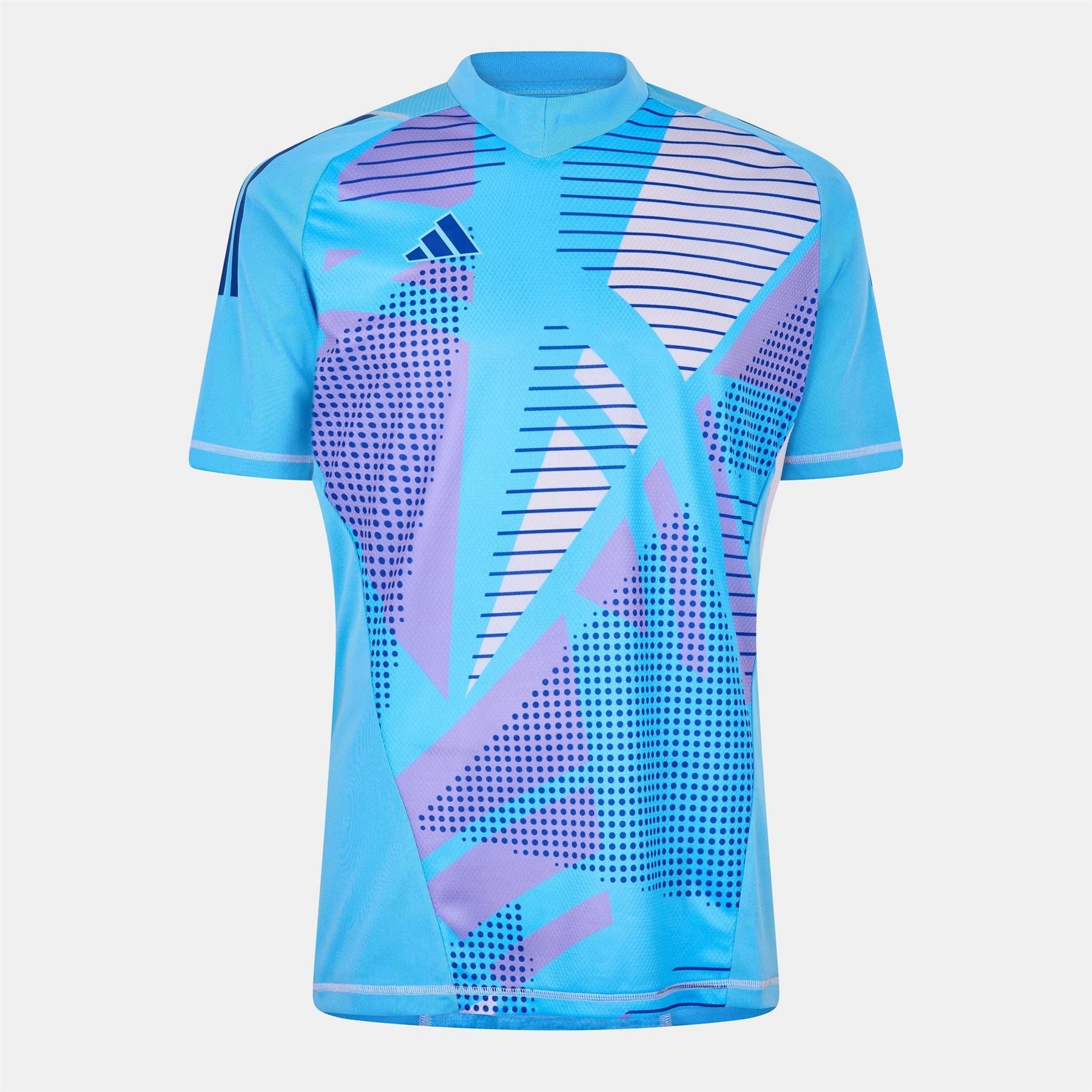 adidas Mock Neck Raglan Sleeve Jersey Athletic Top