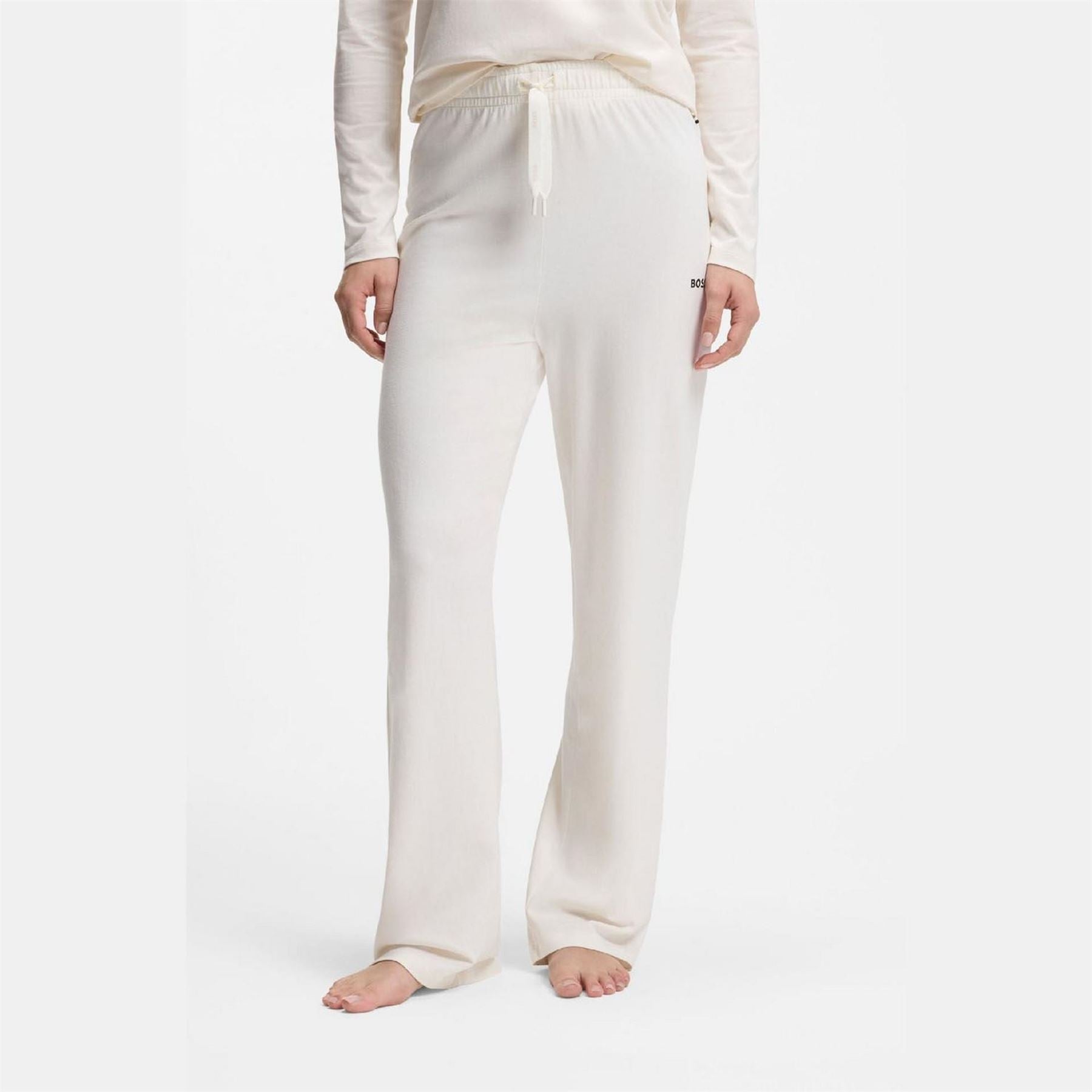 Boss Cotton Pyjama Bottoms With Logo Detail